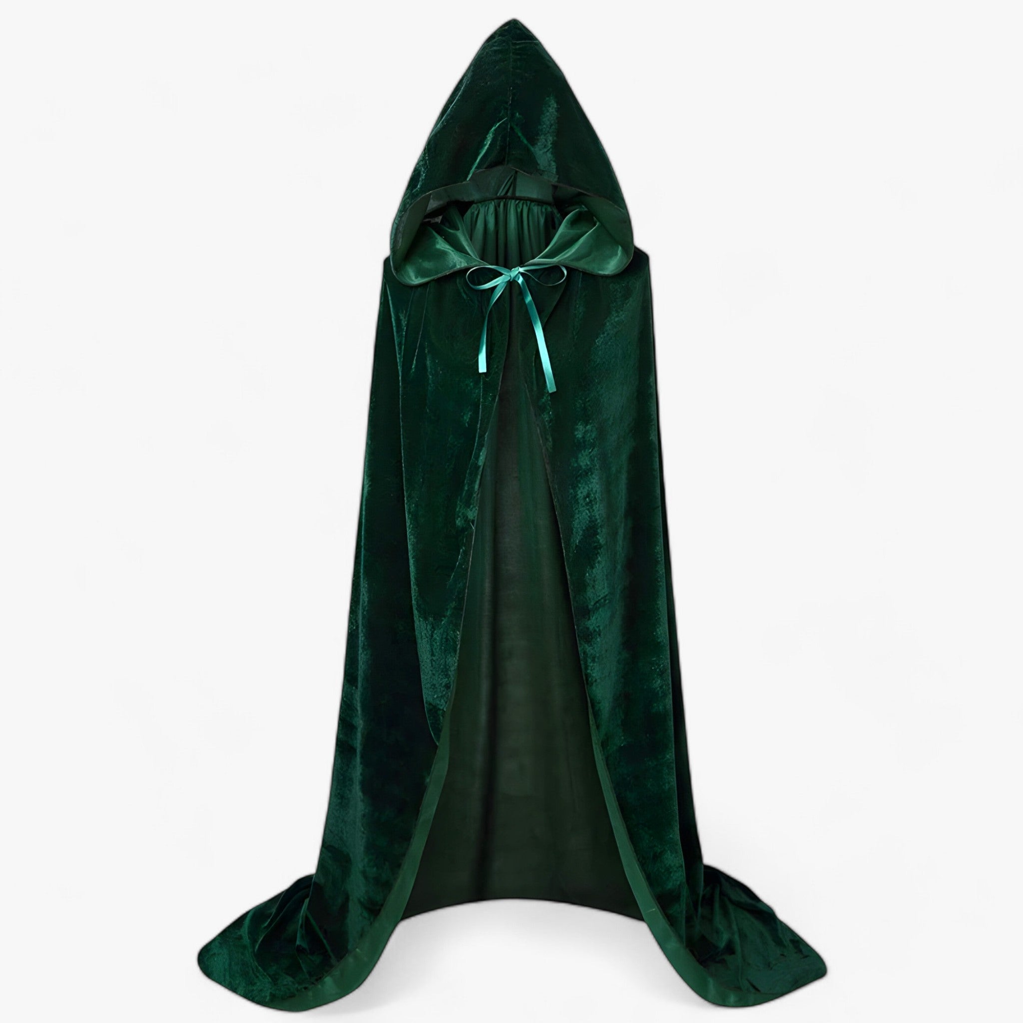 Morgane Heksenmantel - Mantello con cappello per il cosplay di Halloween - Verde - cape costume halloween - Concept Palermo