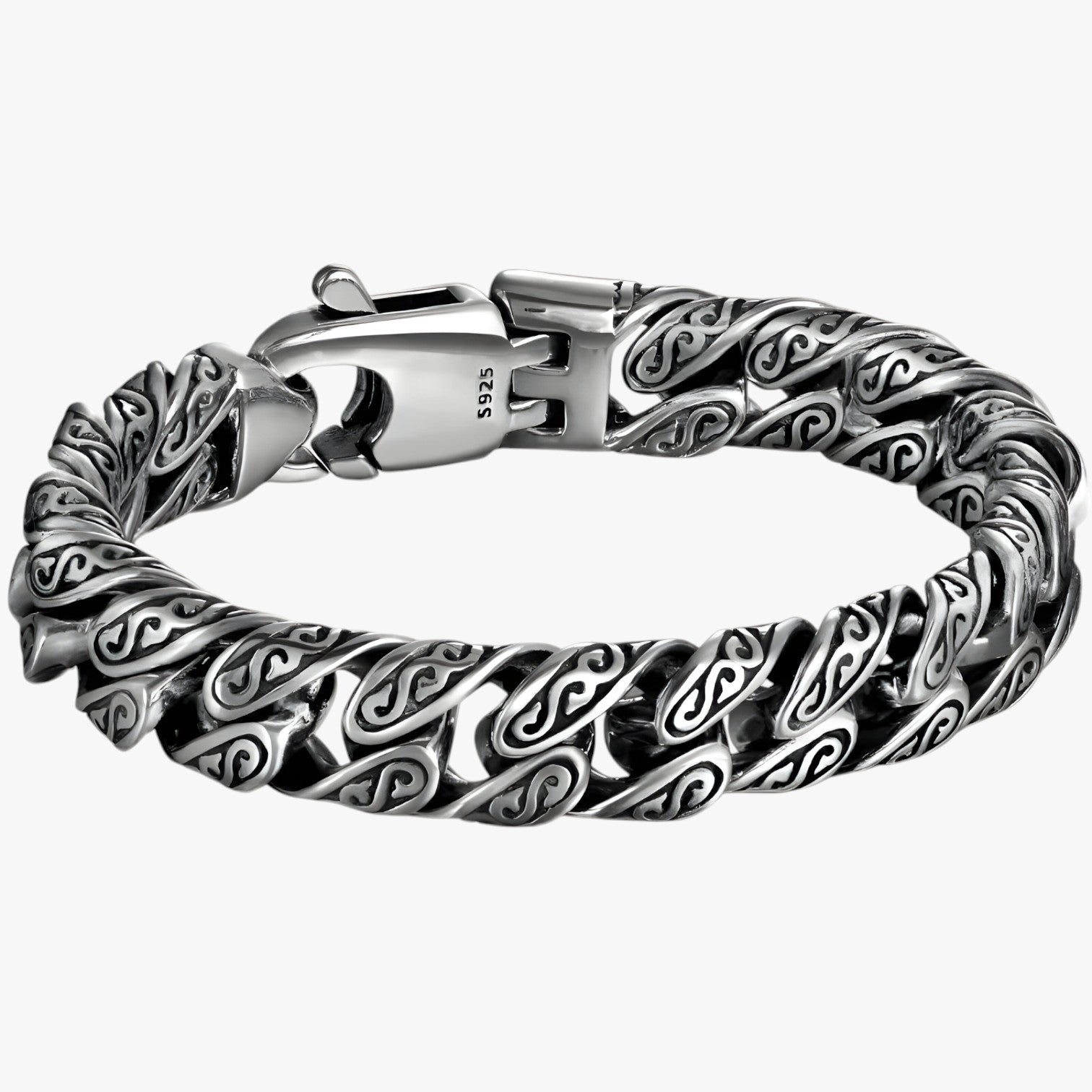 Soren | Bracciale in Argento Sterling con Motivo Unico - - BRACELET mens accessory mens bracelet - Concept Palermo