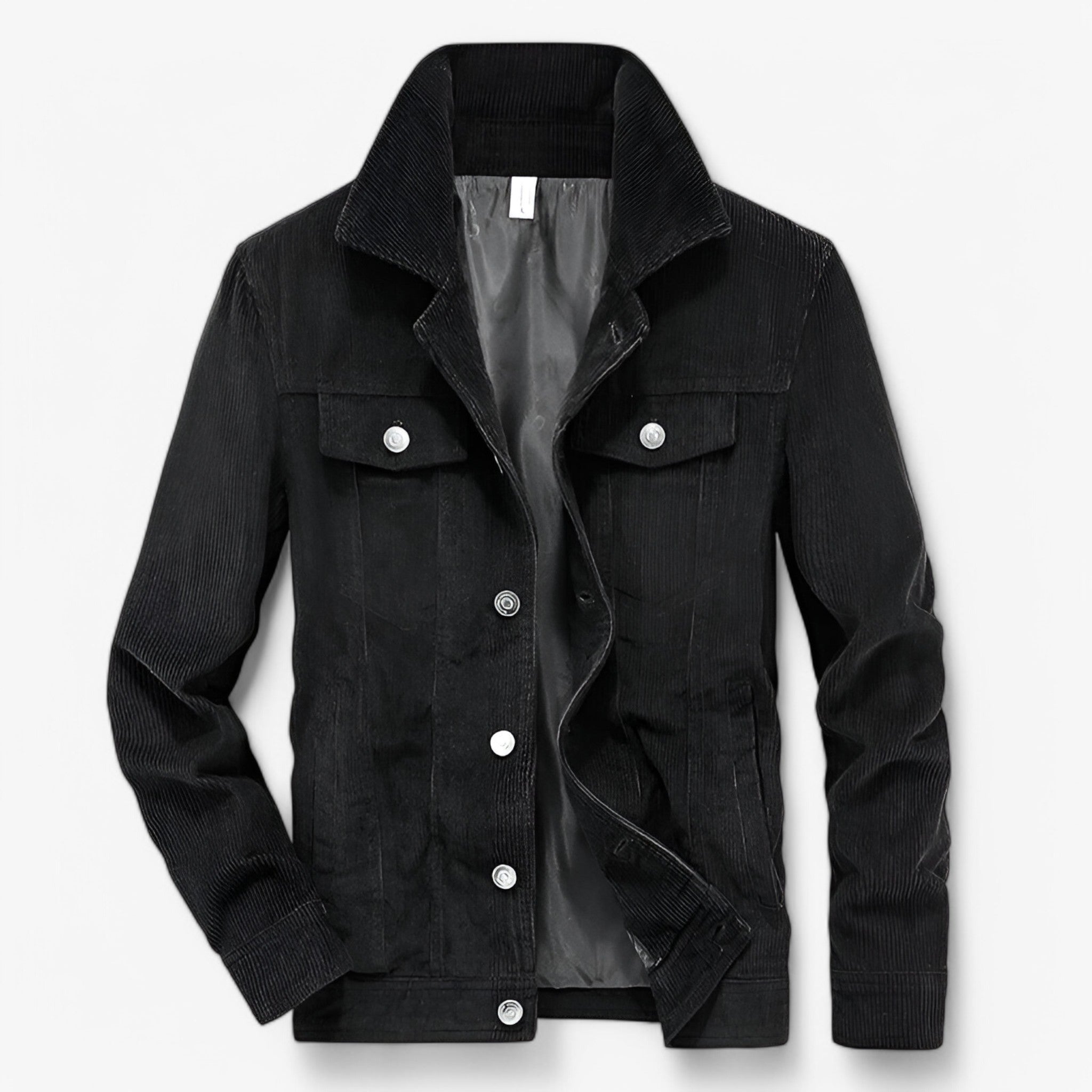 Robert | Giacca di velluto a coste - Vintage e alla moda - Nero - Jacket Men's Fashion - Concept Palermo