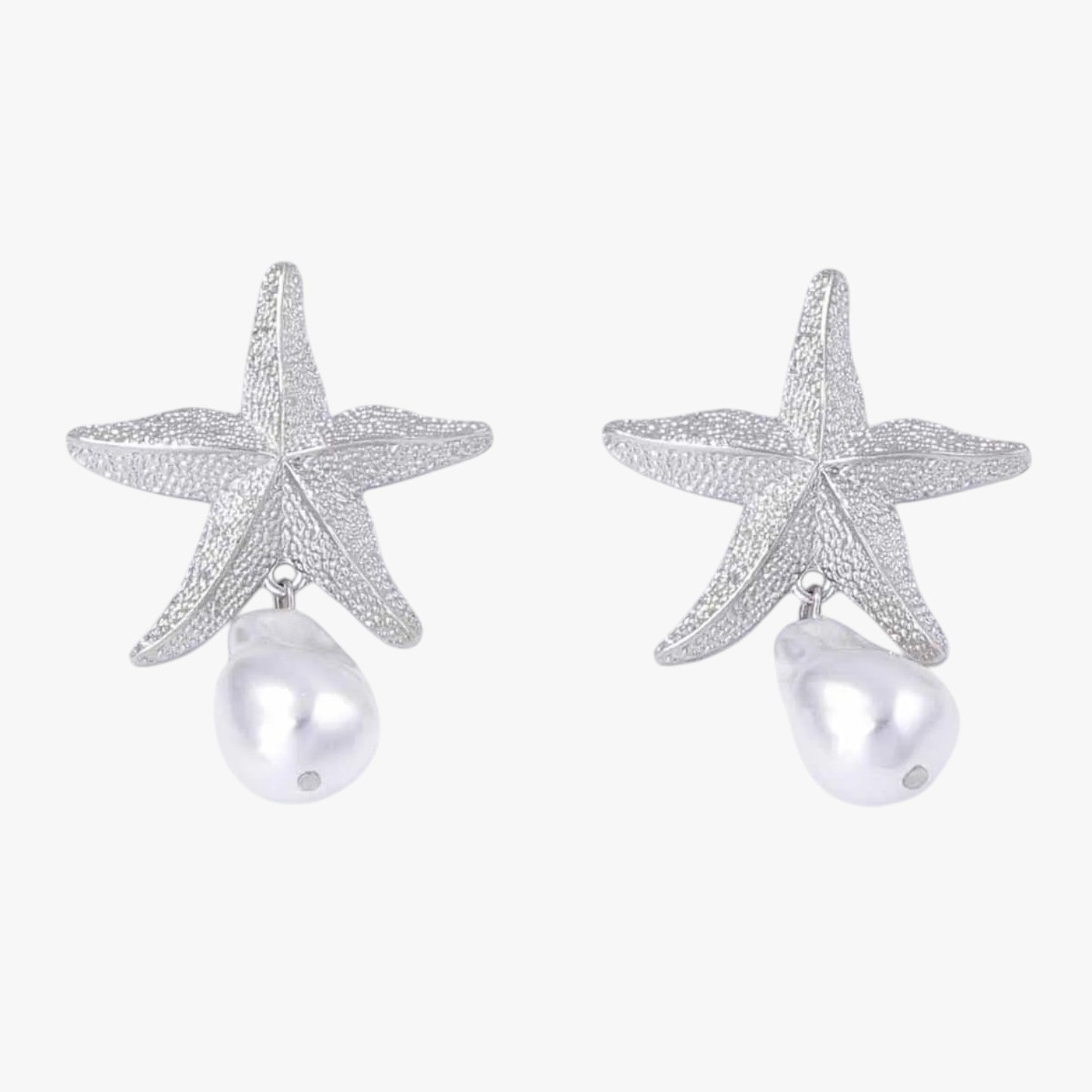 Xyla | Orecchini a forma di stella marina alla moda per un'atmosfera estiva - Argento - EARRINGS Earrings for Women Girls New Fashion Earrings womens earring - Concept Palermo