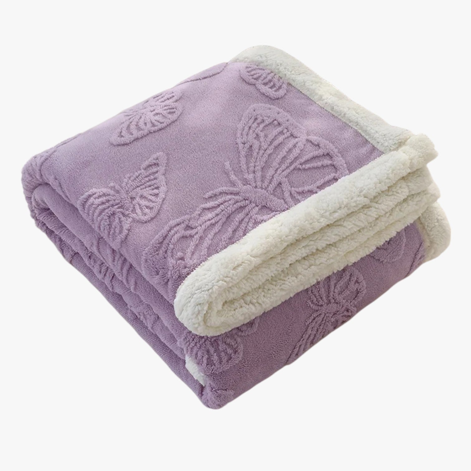 Fenna | Coperta in morbido fleece corallo – Calore & comfort - Viola - bedroom Home - Concept Palermo