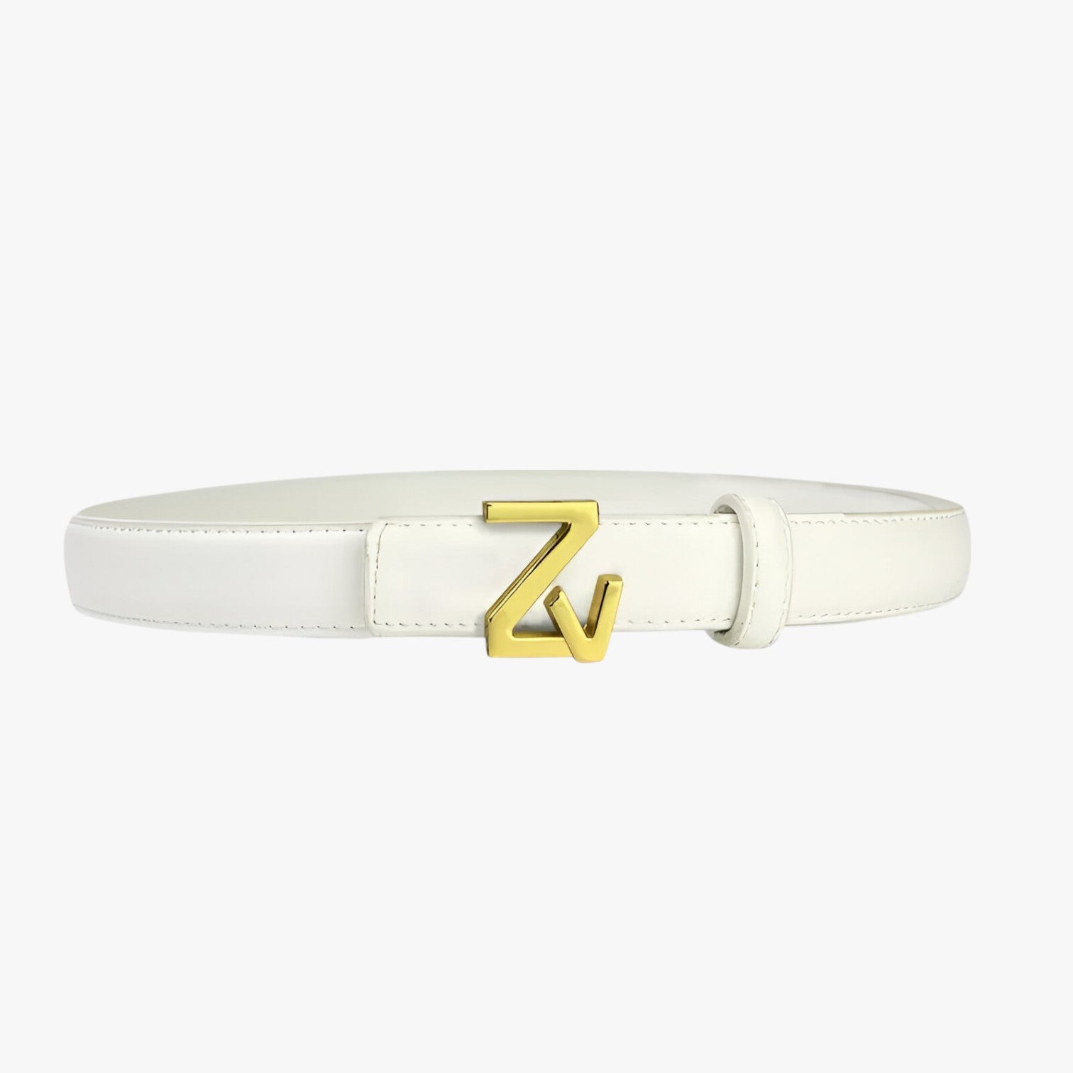 Liliana | Cintura da donna elegante con fibbia ZV - bianco 110cm - Belts waist belt for women women belt round women belts Womens belt - Concept Palermo