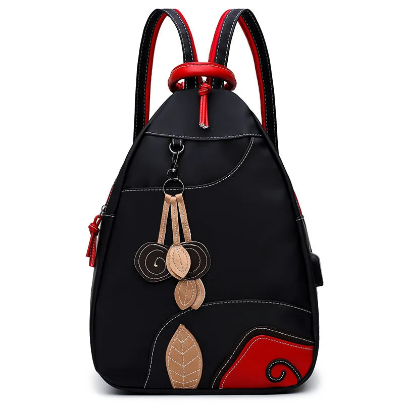 Clara | Zaino in nylon impermeabile e spazioso per la scuola e i viaggi - - Backpacks Bags women bags - Concept Palermo
