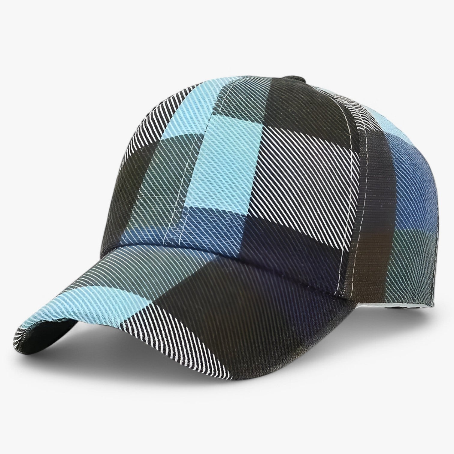 Coleson | Tenda da sole elegante a quadri - Fresca e protezione UV - Blauw - Bags caps mens accessory - Concept Palermo