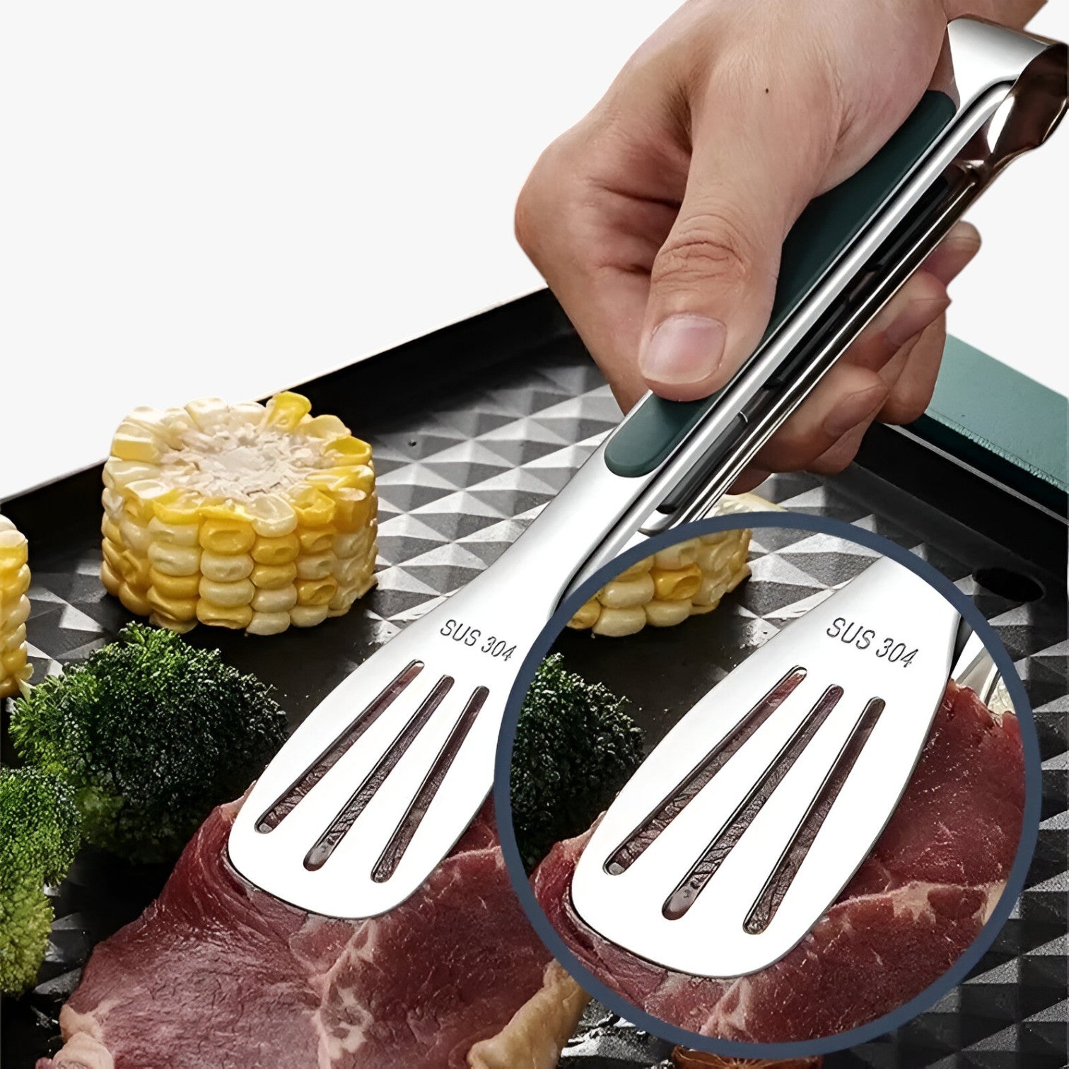 Alec | Pinze antiscivolo per alimenti: presa e controllo per ogni pasto - - Kitchen kitchen accessory kitchen tools - Concept Palermo