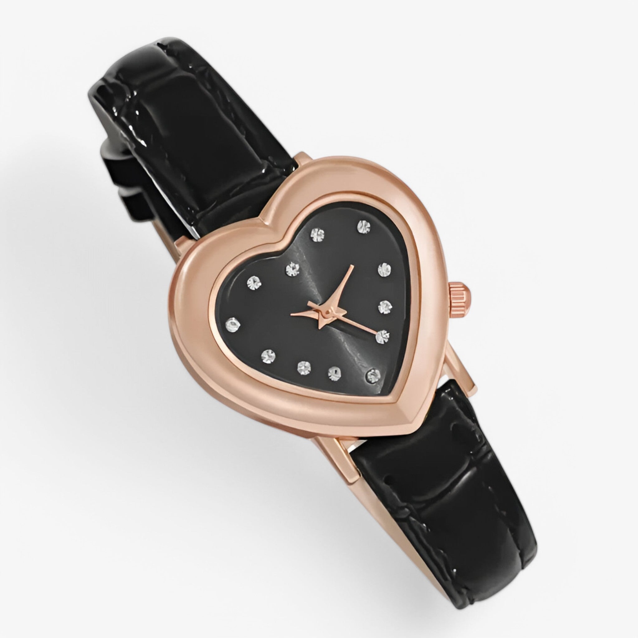 Bianca | Orologio da donna con quadrante a cuore e cinturino in pelle - - female watch watch for women - Concept Palermo