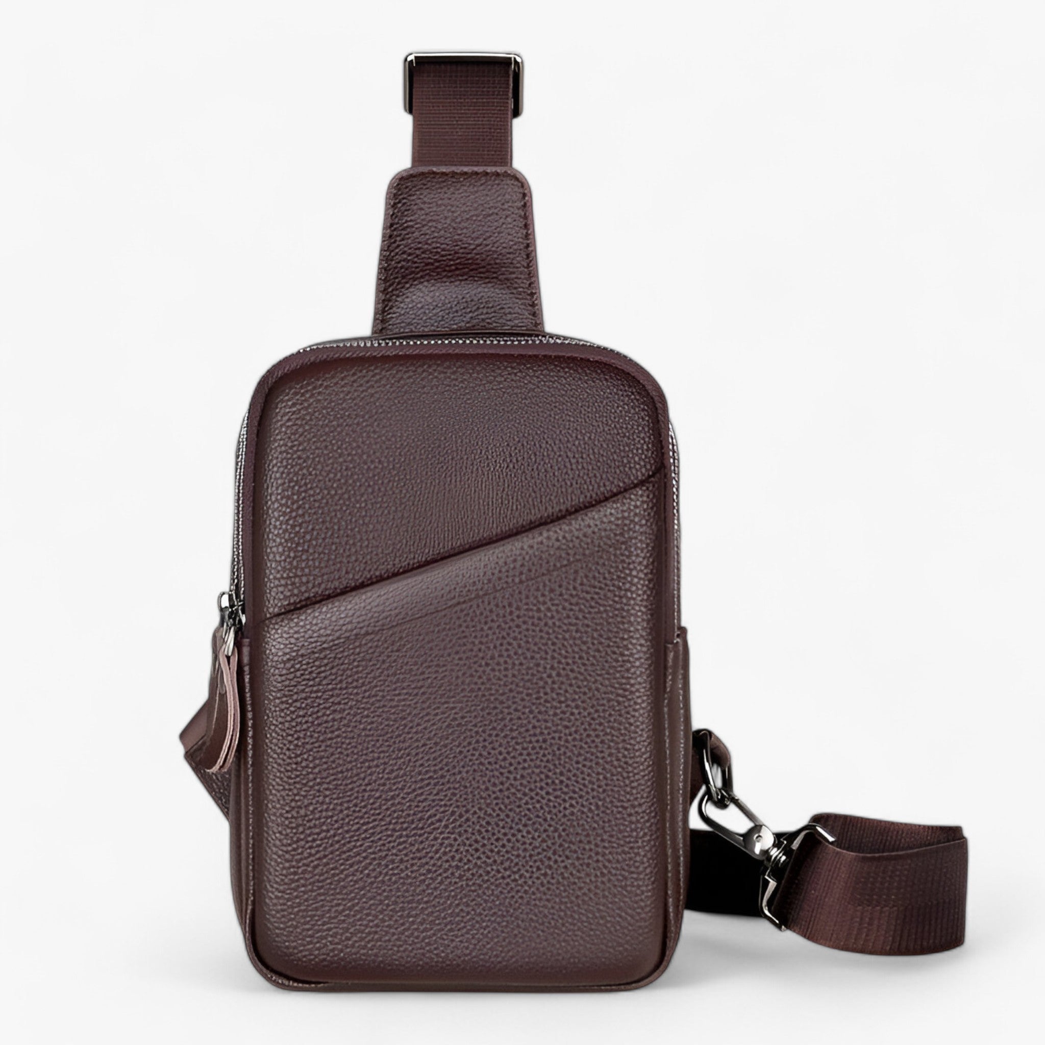 Elliot | Marsupio: elegante e funzionale - Marrone 16x7x22.5(cm) - - Concept Palermo
