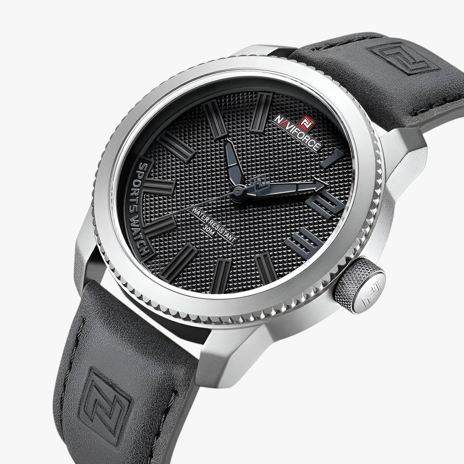 Asher | Orologio sportivo elegante e impermeabile da uomo - marrone argentato - mens watch watch for men watches WATCHES FOR MEN - Concept Palermo