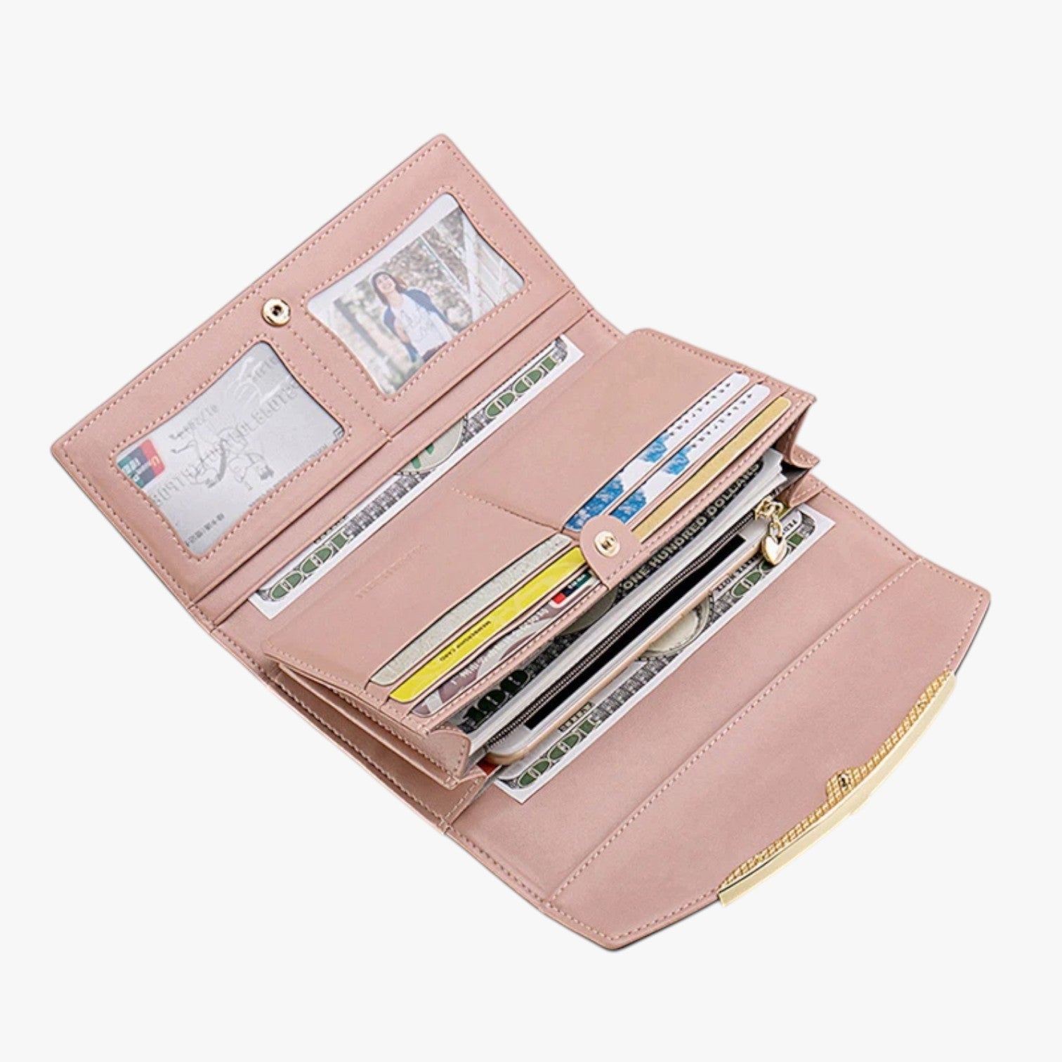 Zariyah | Elegante portafoglio lungo in pelle con grande capacità - - elegant wallet wallet wallets womens wallet - Concept Palermo