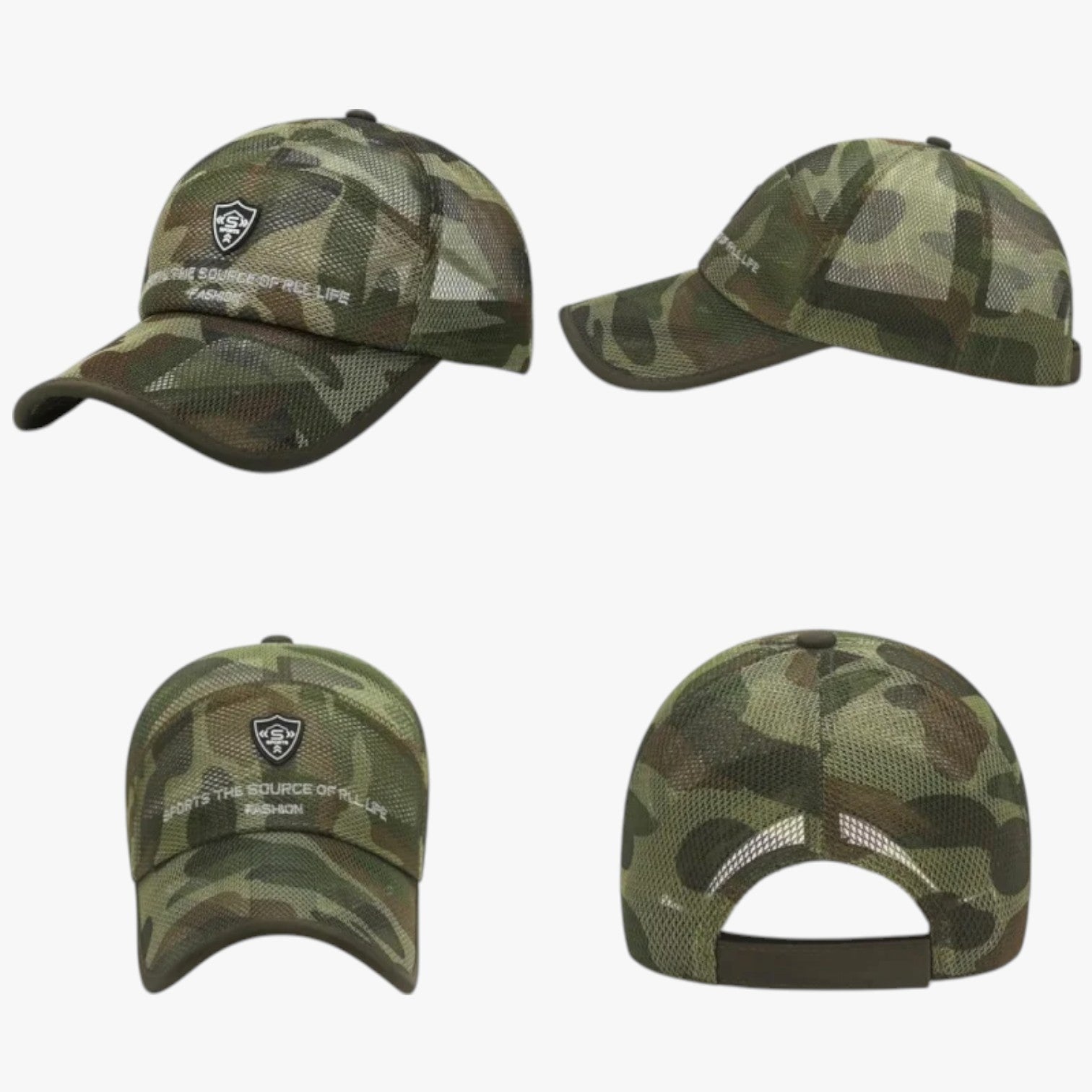 Brady | Cappello Sportivo Estivo Traspirante con Visiera Jungle - - Baseball caps caps mens cap - Concept Palermo