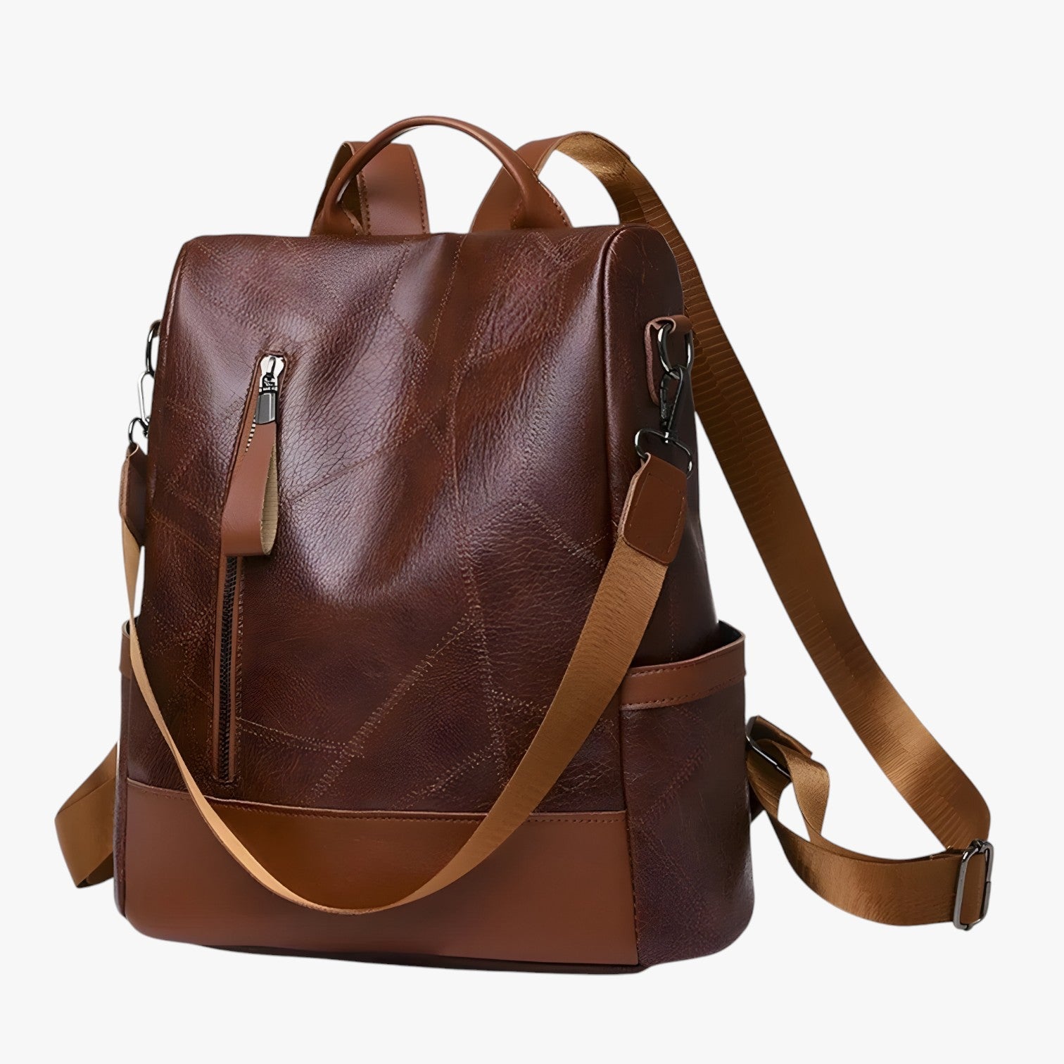 Celeste | Zaino vintage elegante – perfetto per scuola e viaggi - Marrone - Bags Shoulder Bags women bags - Concept Palermo