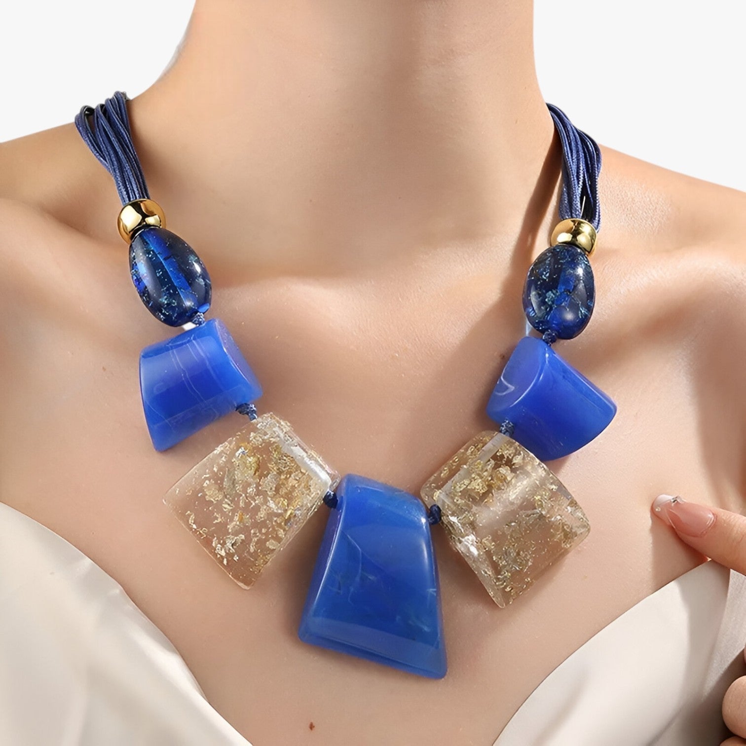 Jenna | Collana di perle spesse vivaci – dichiarazione di colore e stile - - elegant womens necklaces Necklace Necklaces for Women - Concept Palermo