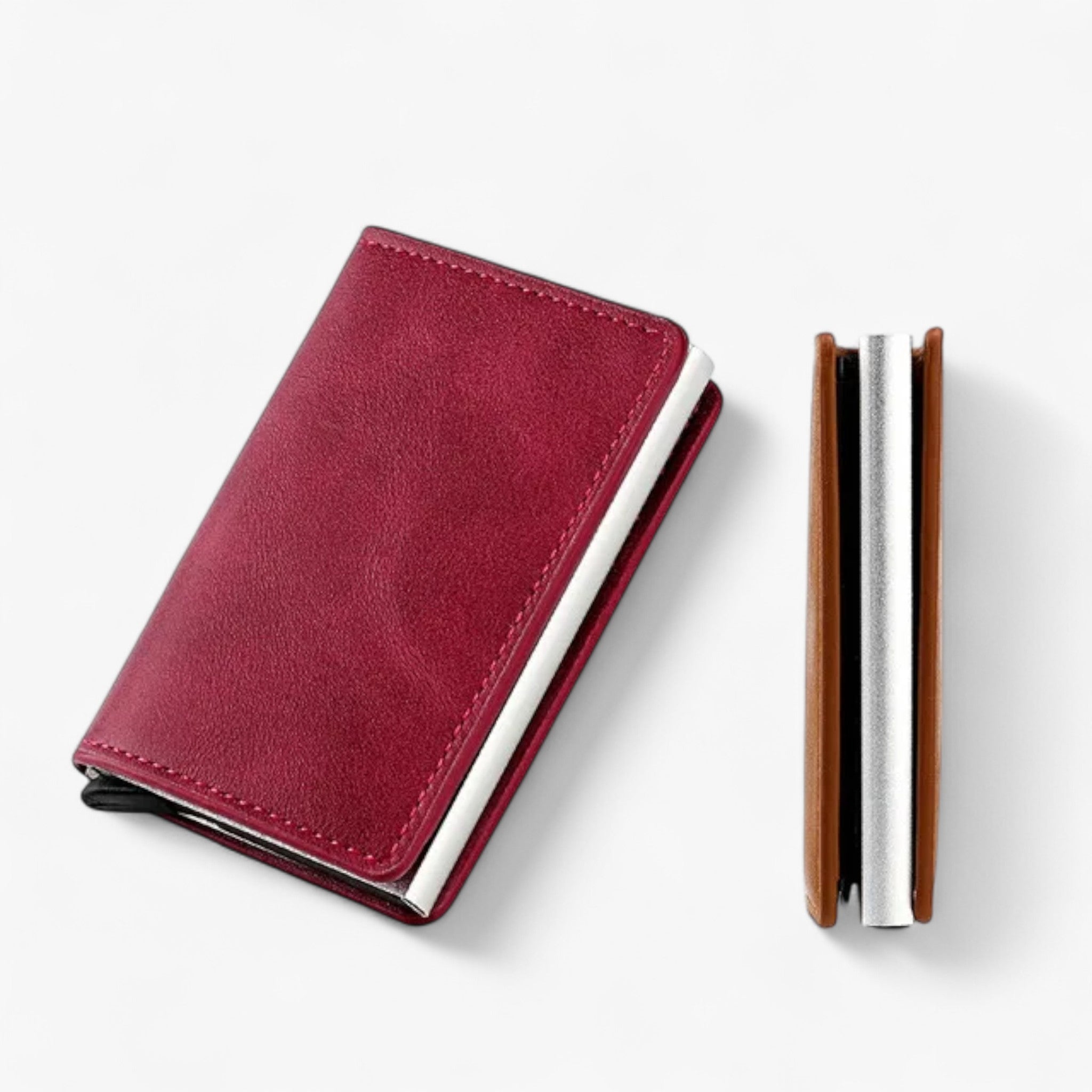 Portafoglio RFID Romeo™ - protezione di tutte le tue carte dal furto! - Rosso vino (senza fibbia) - ID wallet wallet - Concept Palermo