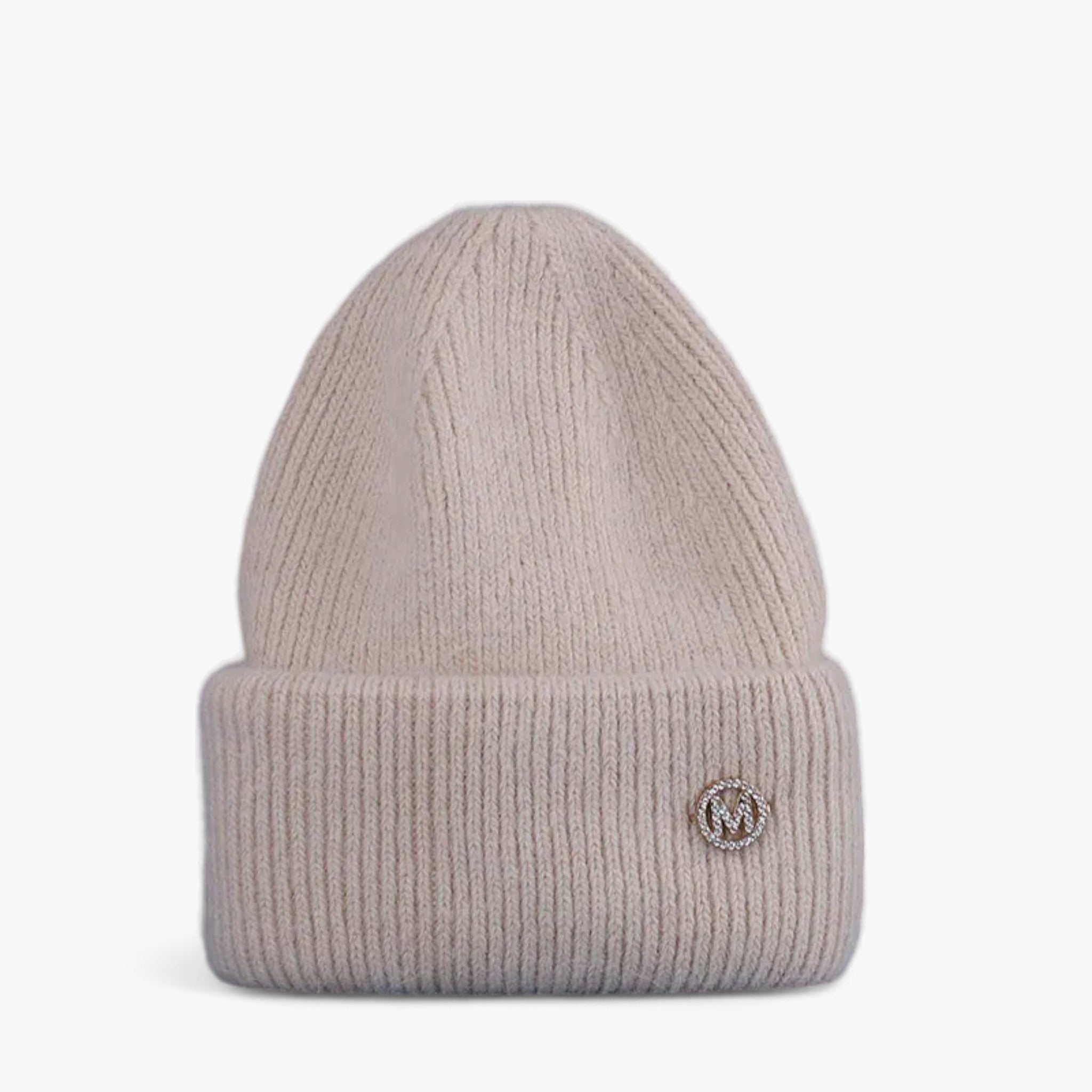 Elle | Cappello invernale: calore lussuoso con vera pelliccia di coniglio - Beige con M 54cm-60cm - bucket hats hat Sun Hats - Concept Palermo