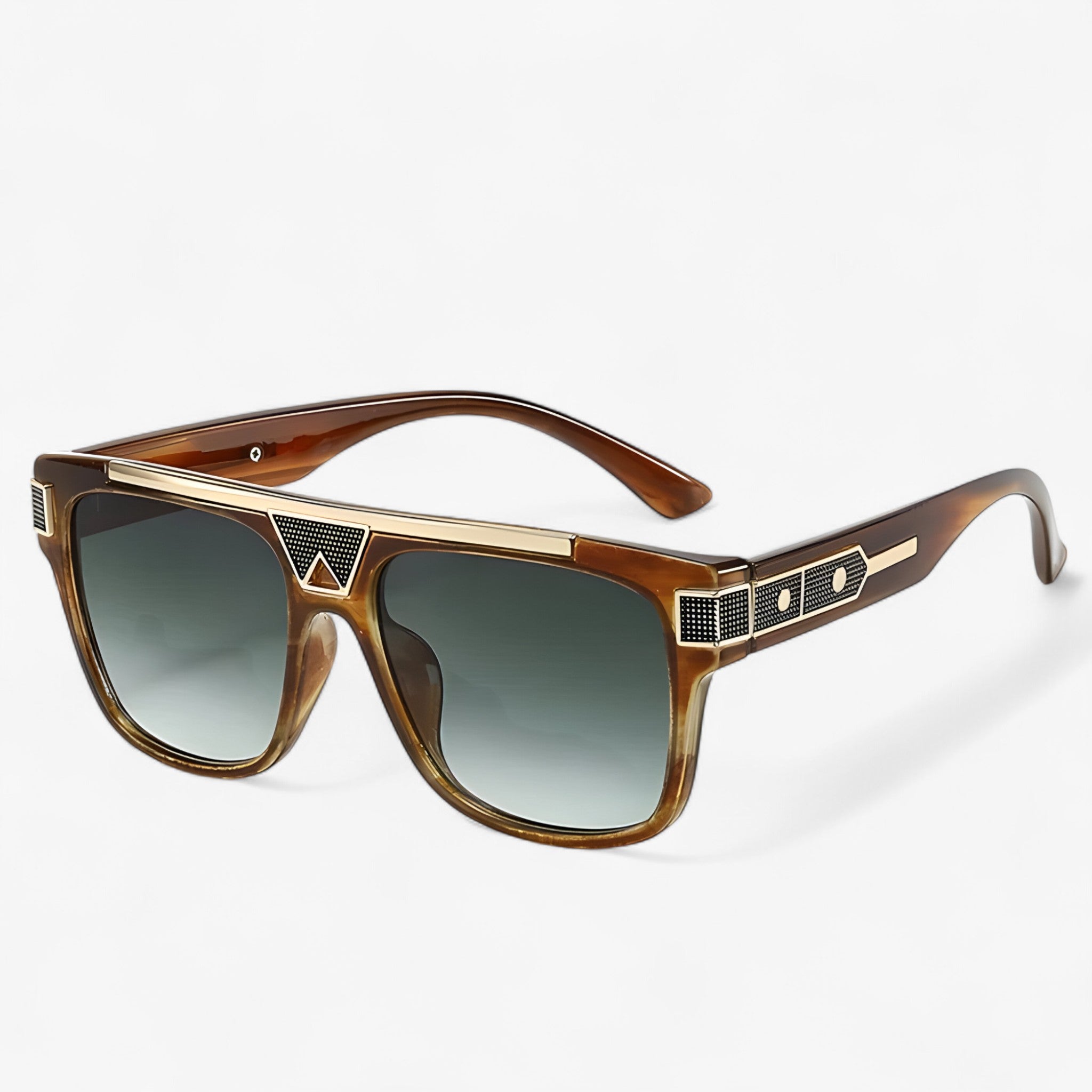 Samuel | Occhiali da sole vintage con montatura pilota - Marrone Verde Come immagine - Fashion Sunglasses men sunglasses polarized mens sunglasses Polarized man sunglasses polarized sunglasses women Sunglasses sunglasses polarized men - Concept Palermo