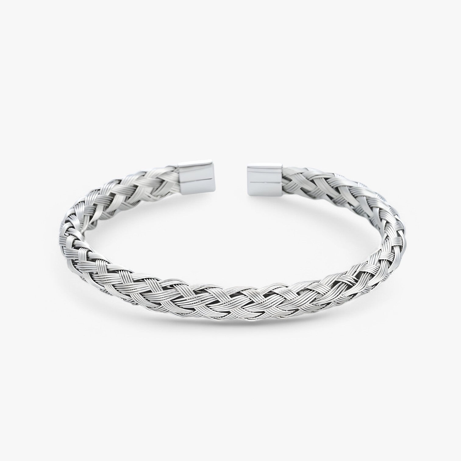 Matti | Bracciale Aperto Lussuoso e Confortevole - Argento - BRACELETS mens accessory mens bracelet - Concept Palermo