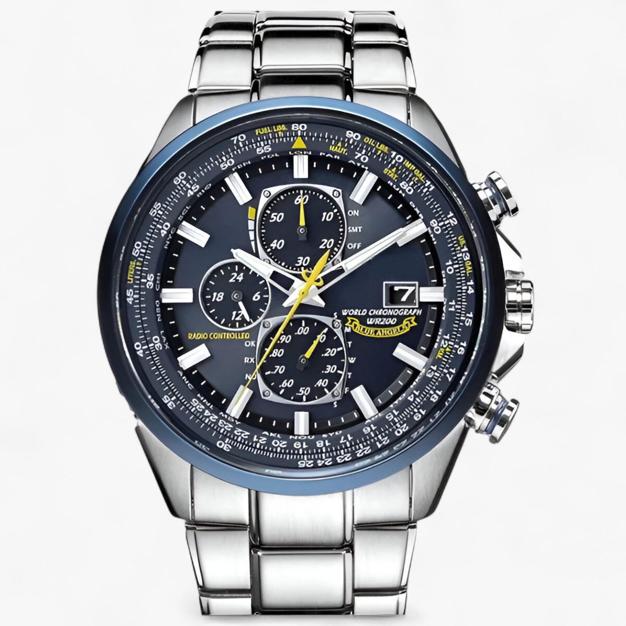 Orologio cronografo MultiSteel - Un vero orologio - 3 pulsanti acciaio-blu - watches WATCHES FOR MEN - Concept Palermo