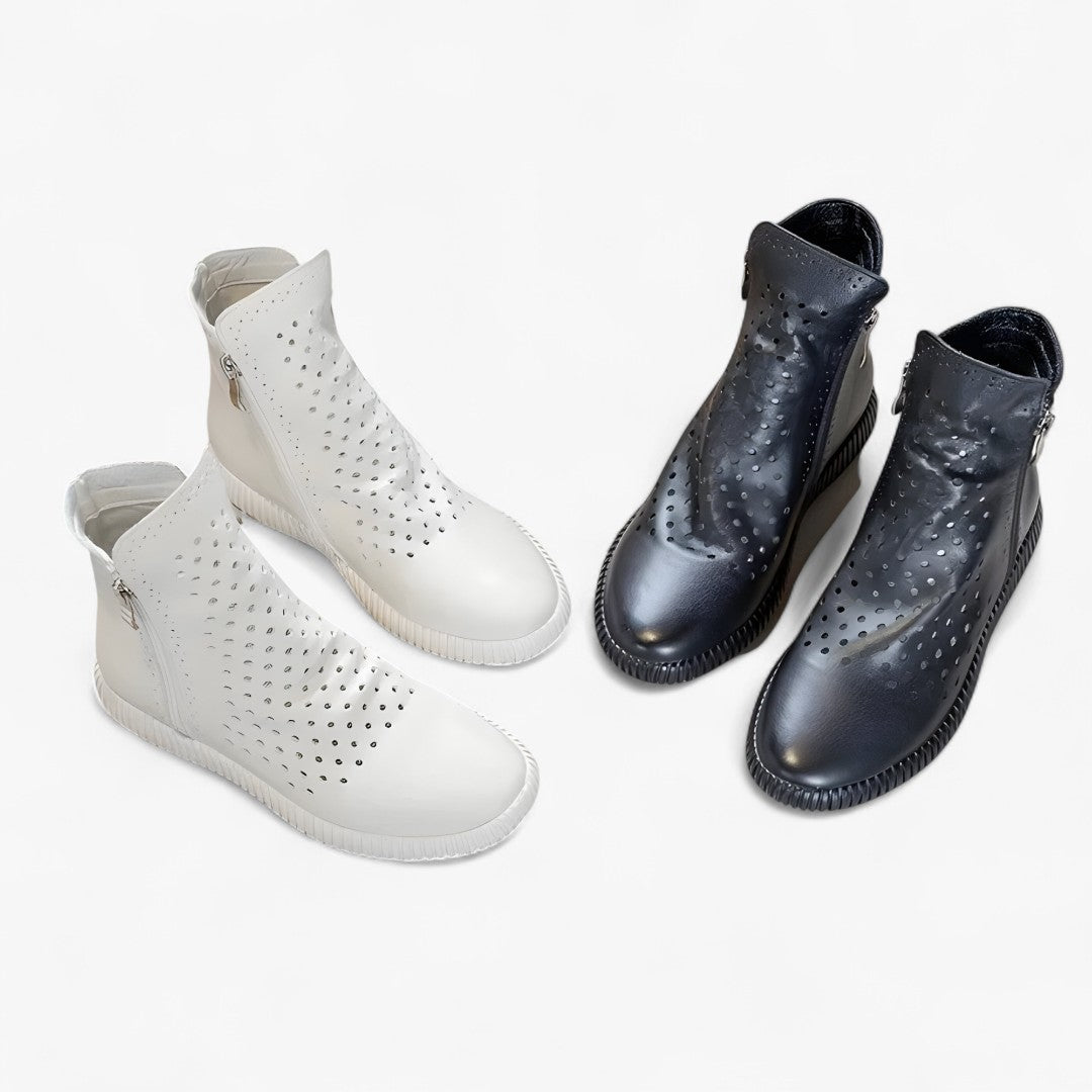 Dalia | Stivali gladiatore in vera pelle con taglio cavo in stile boho - - BOOTS Boots & Shoes - Concept Palermo