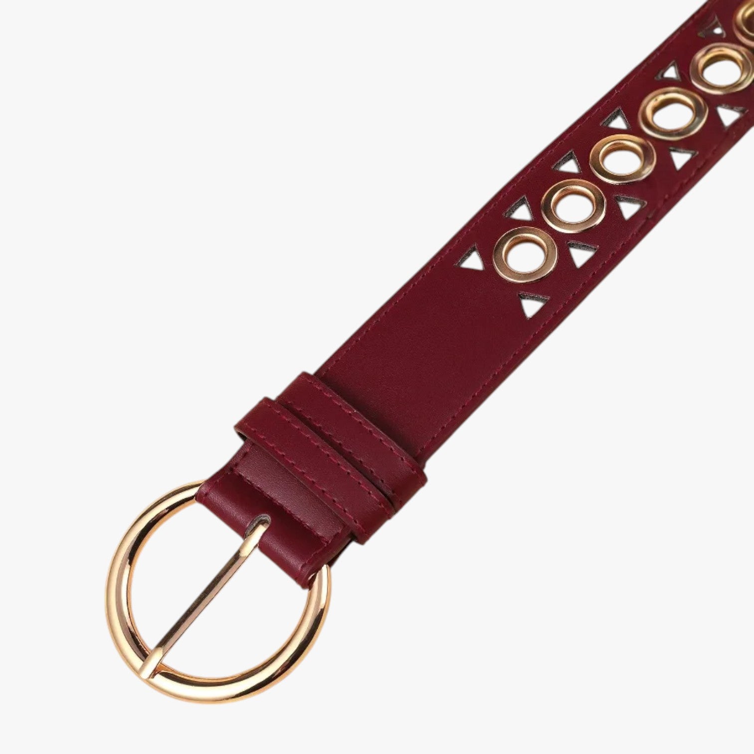 Emelia | Fascia vita punk in pelle Y2K con fibbia a spillo - - Belts waist belt for women Womens belt - Concept Palermo