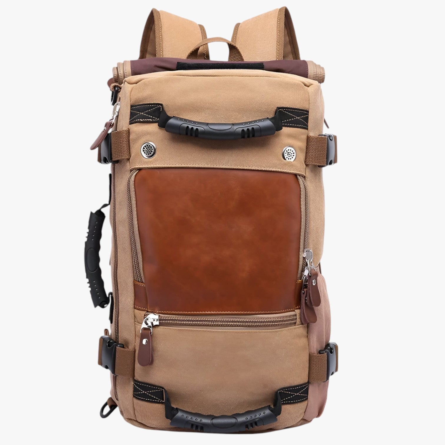 Jabari | Borsa da viaggio impermeabile da 50L - Ampia, robusta e perfetta per i viaggi - Khaki - Backpacks Bags mens bag - Concept Palermo