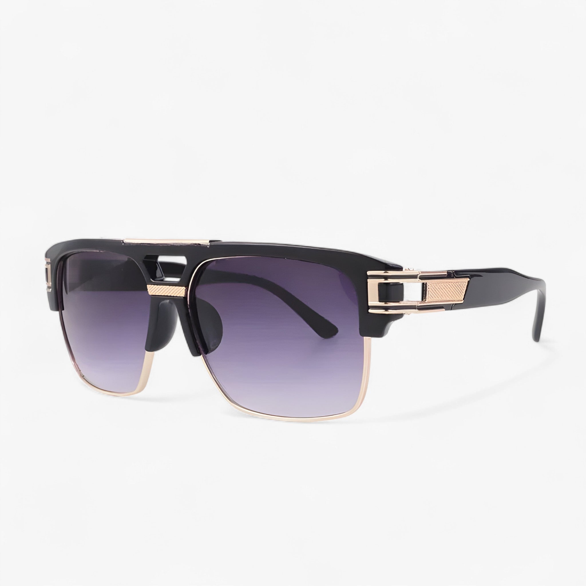 Luca | Occhiali da sole vintage a specchio retrò firmati - Nero-Grigio Come immagine - Fashion Sunglasses men sunglasses polarized mens sunglasses Polarized man sunglasses Sunglasses sunglasses polarized men - Concept Palermo