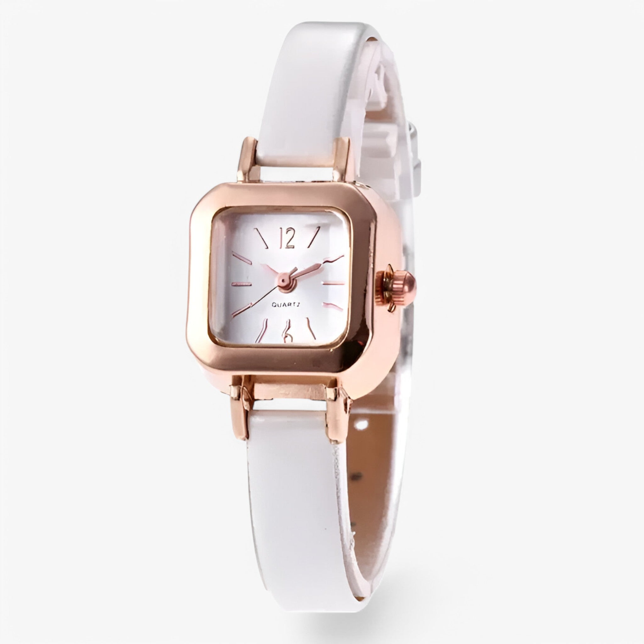 Portia | Orologio vintage elegante in pelle - Bianca - watch for women - Concept Palermo