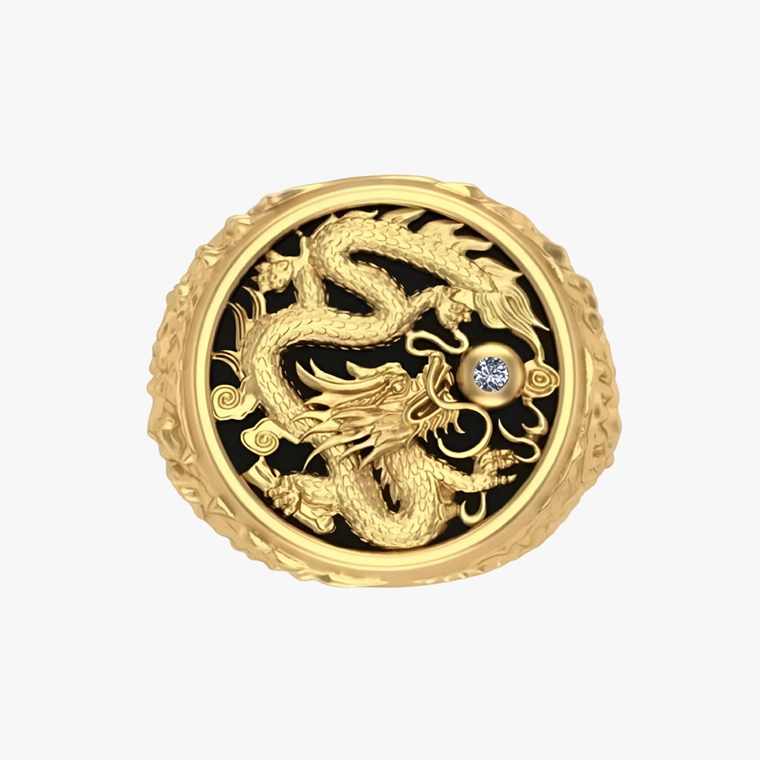Seth | Anello drago dorato per uomini – Un colpo d'occhio robusto con potere simbolico - - mens accessory mens ring Rings - Concept Palermo