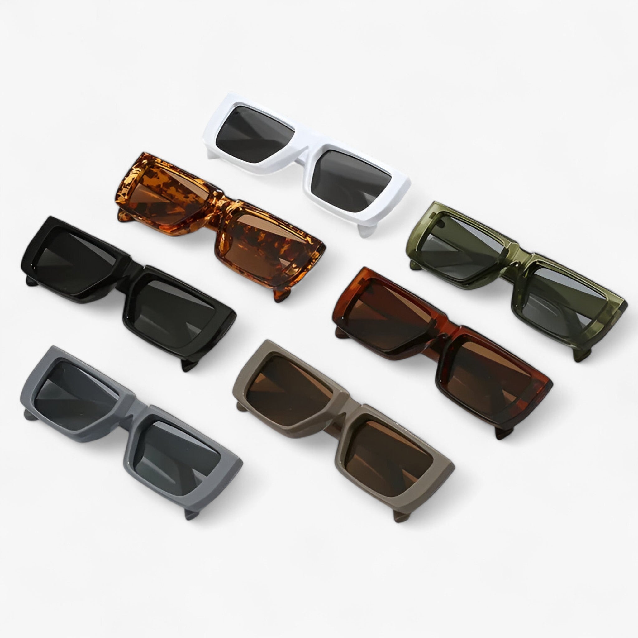 Luca | Occhiali da sole Y2K firmati con montatura squadrata unisex - - Fashion Sunglasses men sunglasses polarized mens sunglasses Polarized man sunglasses polarized sunglasses women sun glasses Sunglasses sunglasses polarized men - Concept Palermo