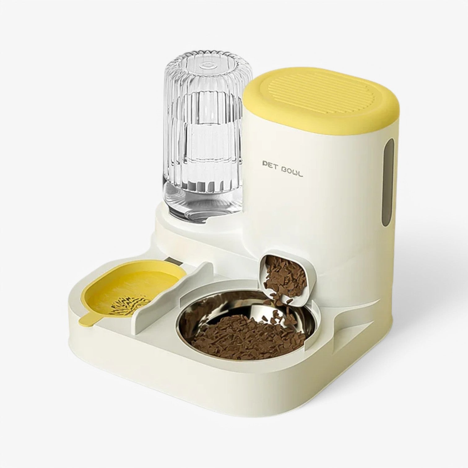 Roko | Distributore Automatico di Cibo – Sempre Acqua e Cibo Fresco - Giallo - pet PET SUPPLIES - Concept Palermo