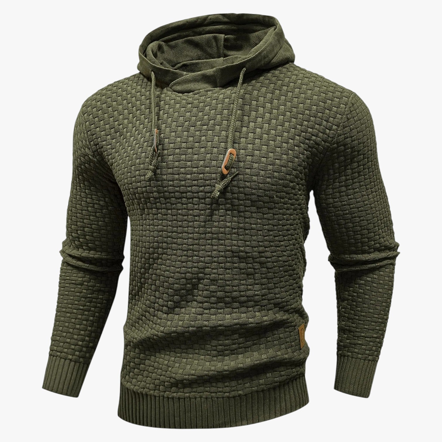 Aaron | Felpa con cappuccio oversize da uomo, casual e comoda, primaverile - Army Green - Sweater sweater men sweaters - Concept Palermo