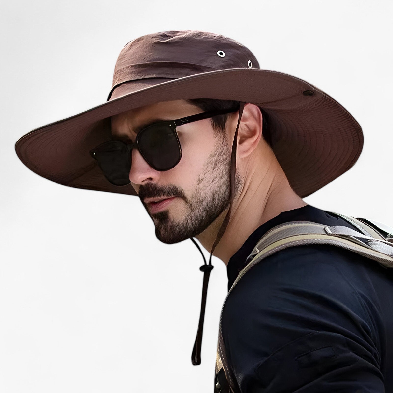 Zeno | Cappello da esterno con protezione UV - caffè 58-60cm - Gift hat Mens fashion - Concept Palermo