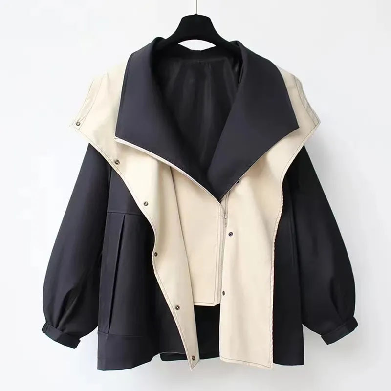 Aurora - Overdimensioneret patchwork capuchon kamin - Occhiali da vista neri - Jacket jacket for men Women jackets - Concept Palermo