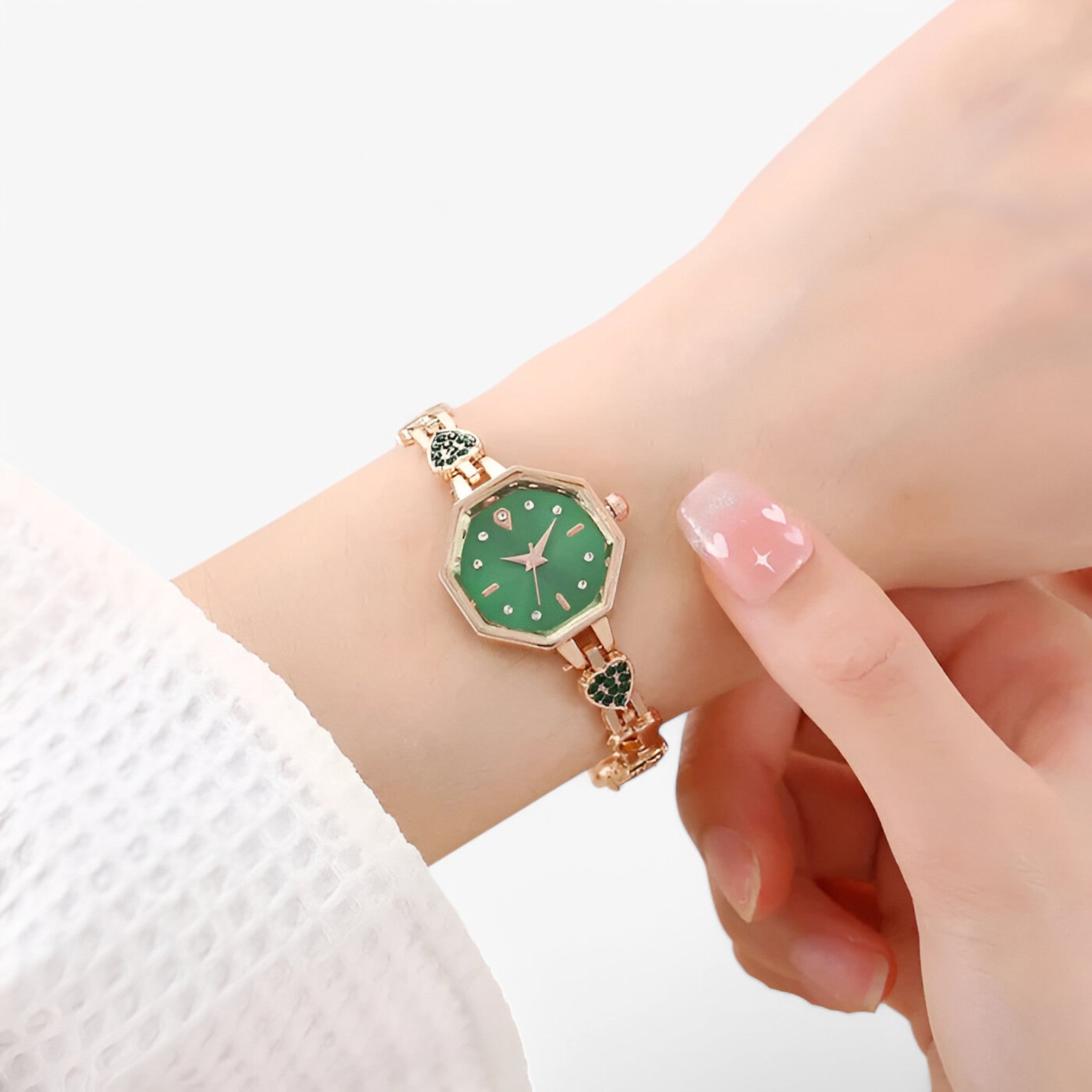 Hazel | Orologio da donna con bracciale dorato e finitura vintage in argento - - - Concept Palermo