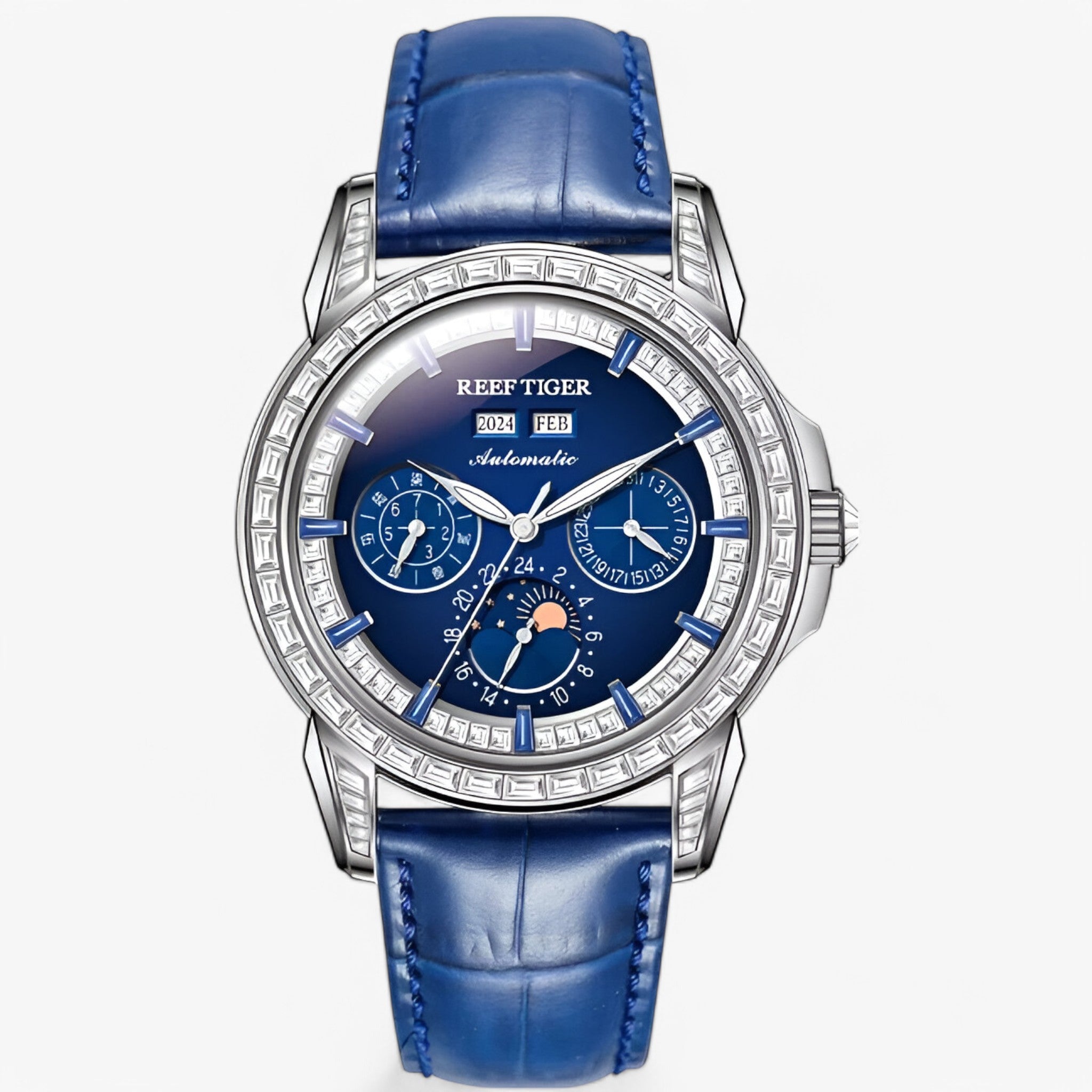 Lars | Orologio meccanico multi-quadrante da uomo - blu 2 - mens watch watch for men - Concept Palermo