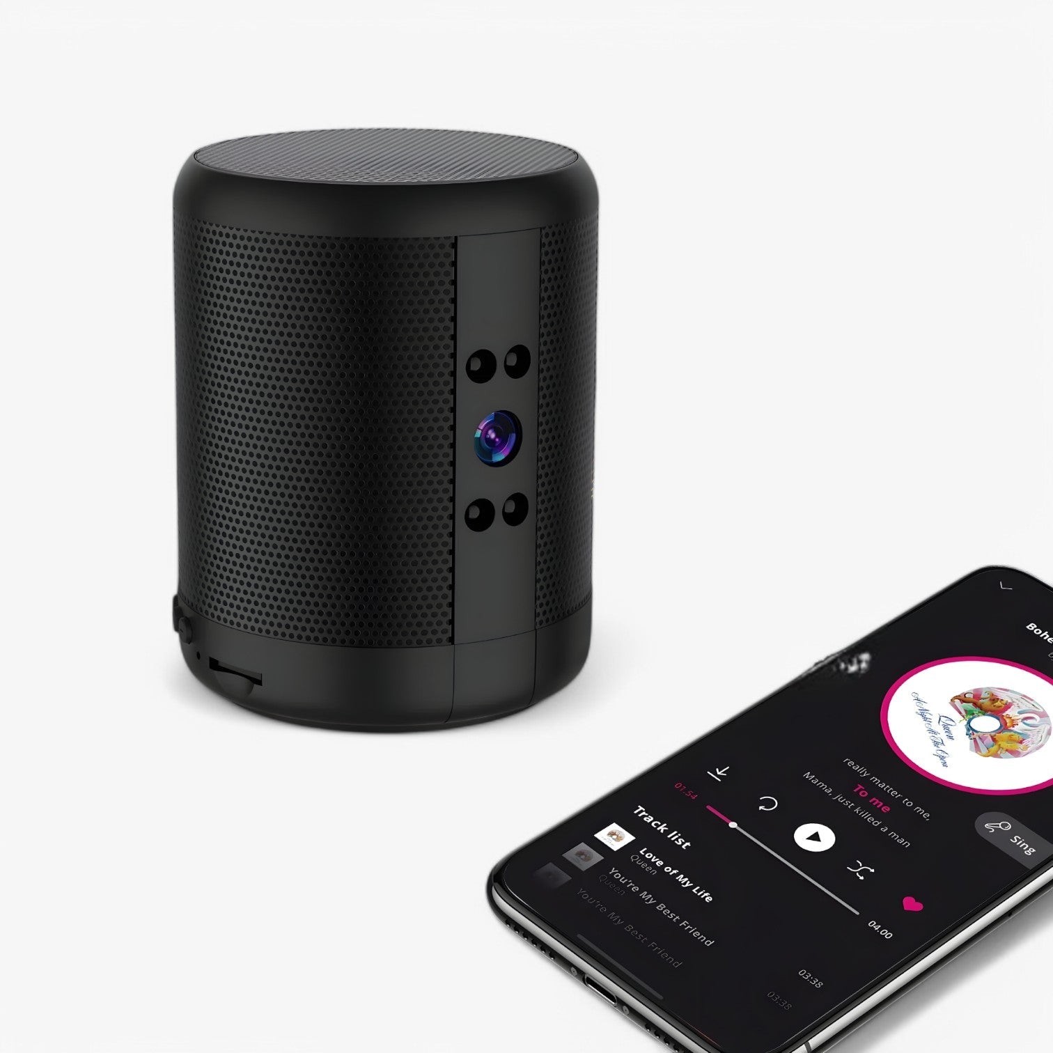 Ezra | Mini Telecamera WiFi con Altoparlante Bluetooth e Visione Notturna - - camera gadget - Concept Palermo