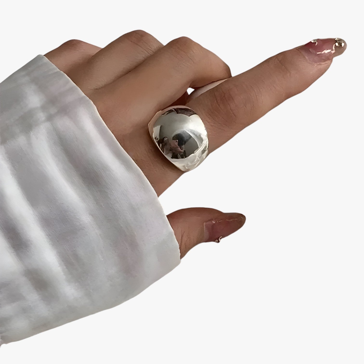 Eloise | Anello regolabile in argento – stile audace, eleganza senza sforzo - - Accessories Jewelry womens ring - Concept Palermo