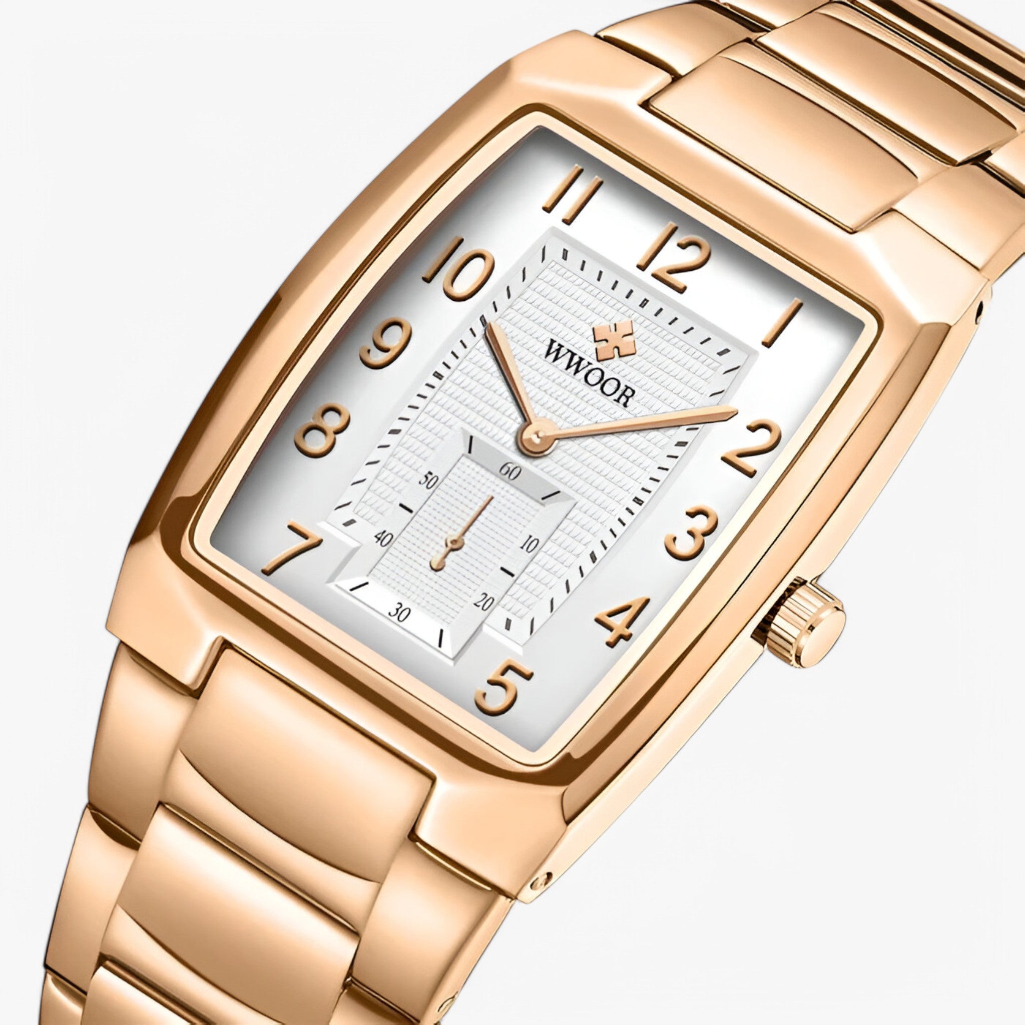 Rashid | Orologio di lusso quadrato in acciaio inox - - - Concept Palermo