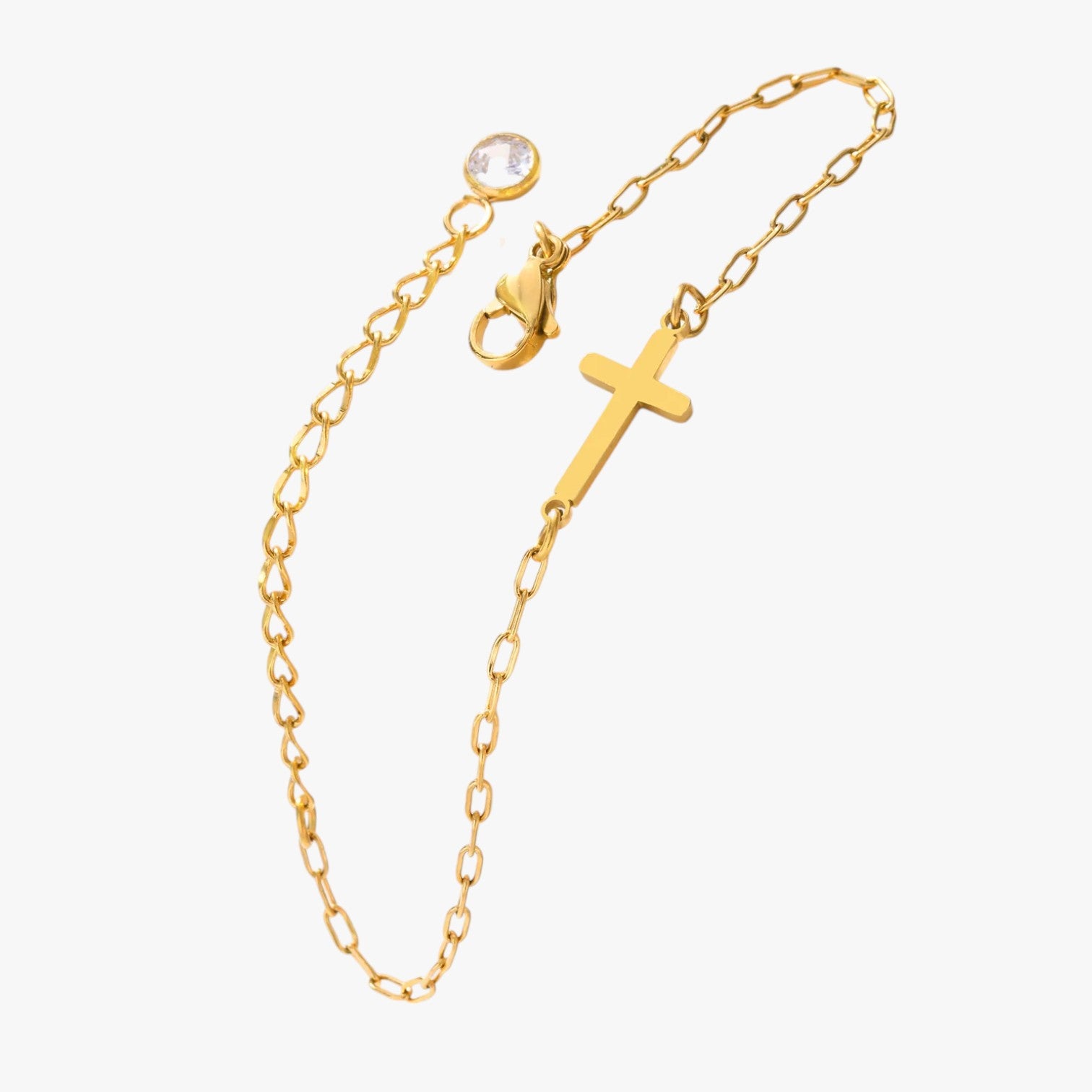 Elisa | Bracciale con Croce in Acciaio – Eleganza Resistente all’Acqua - - BRACELET BRACELET FOR WOMEN BRACELETS bracelets for women women bracelets - Concept Palermo