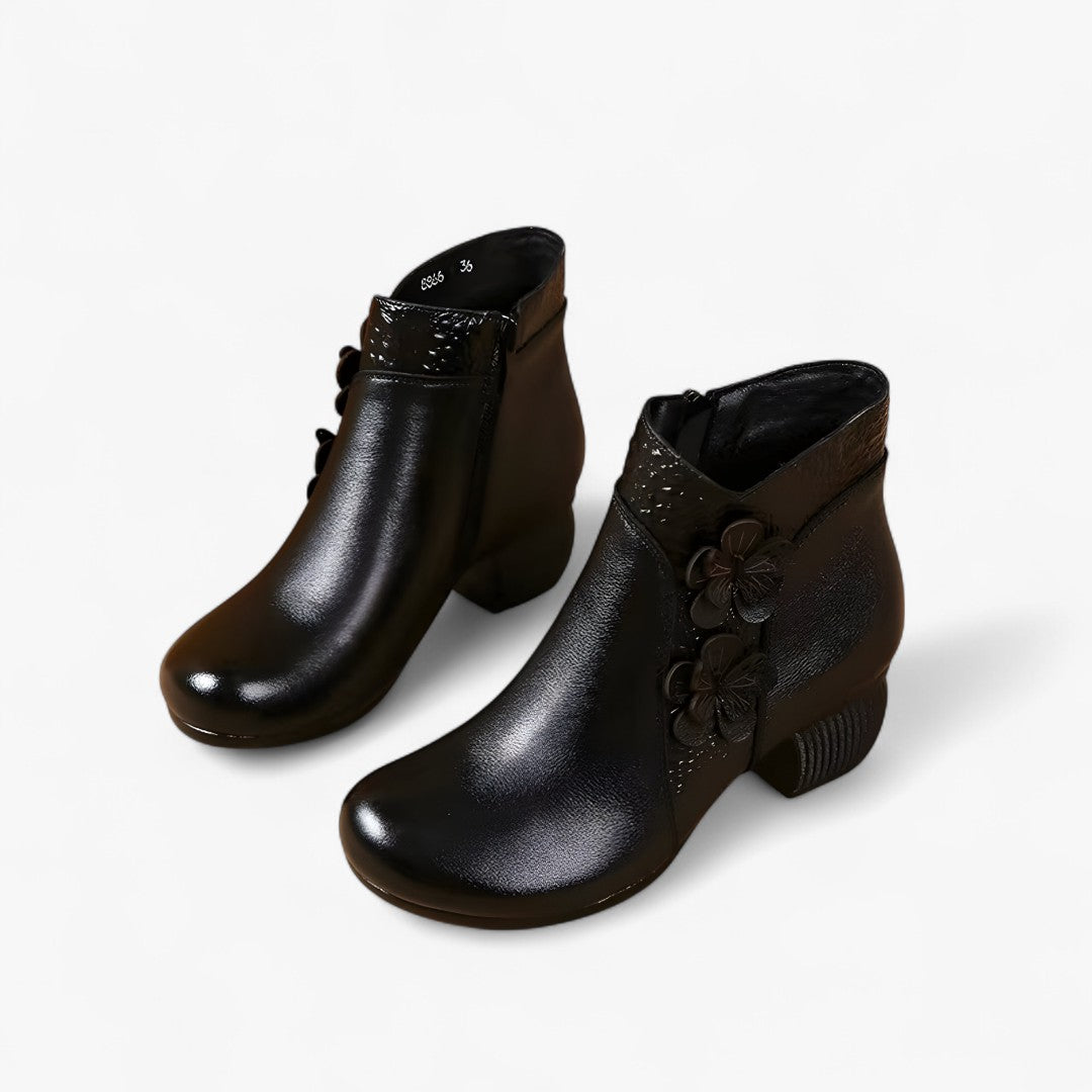Greta | Stivaletti retrò in vera pelle con tacco ottico - - BOOTS Boots & Shoes - Concept Palermo
