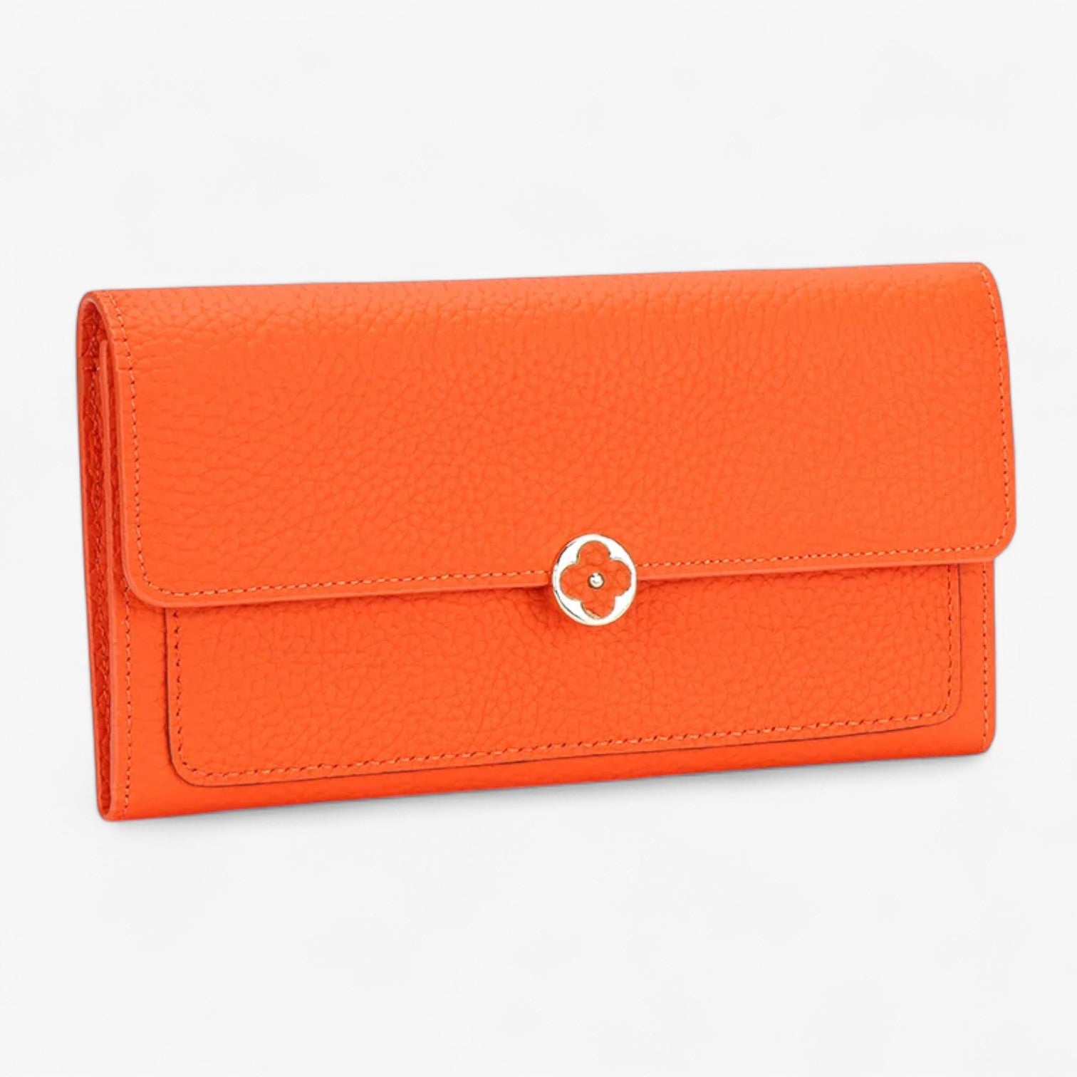 Anahi | Portafoglio da donna in vera pelle, eleganza e funzionalità - Arancione - wallet womens wallet - Concept Palermo