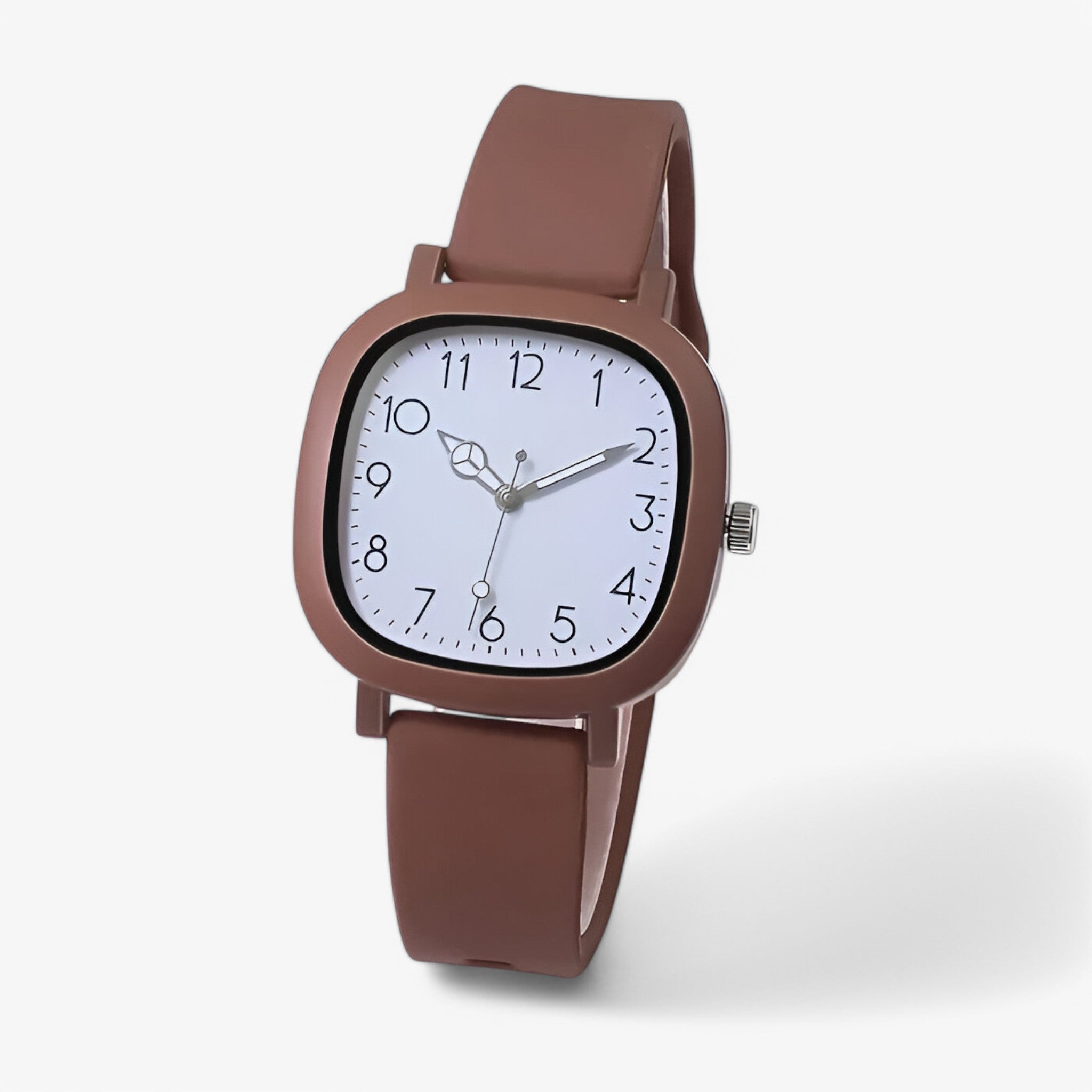 Tamar | Orologio da donna in silicone al quarzo perfetto come regalo - Marrone - female watch watch for women - Concept Palermo