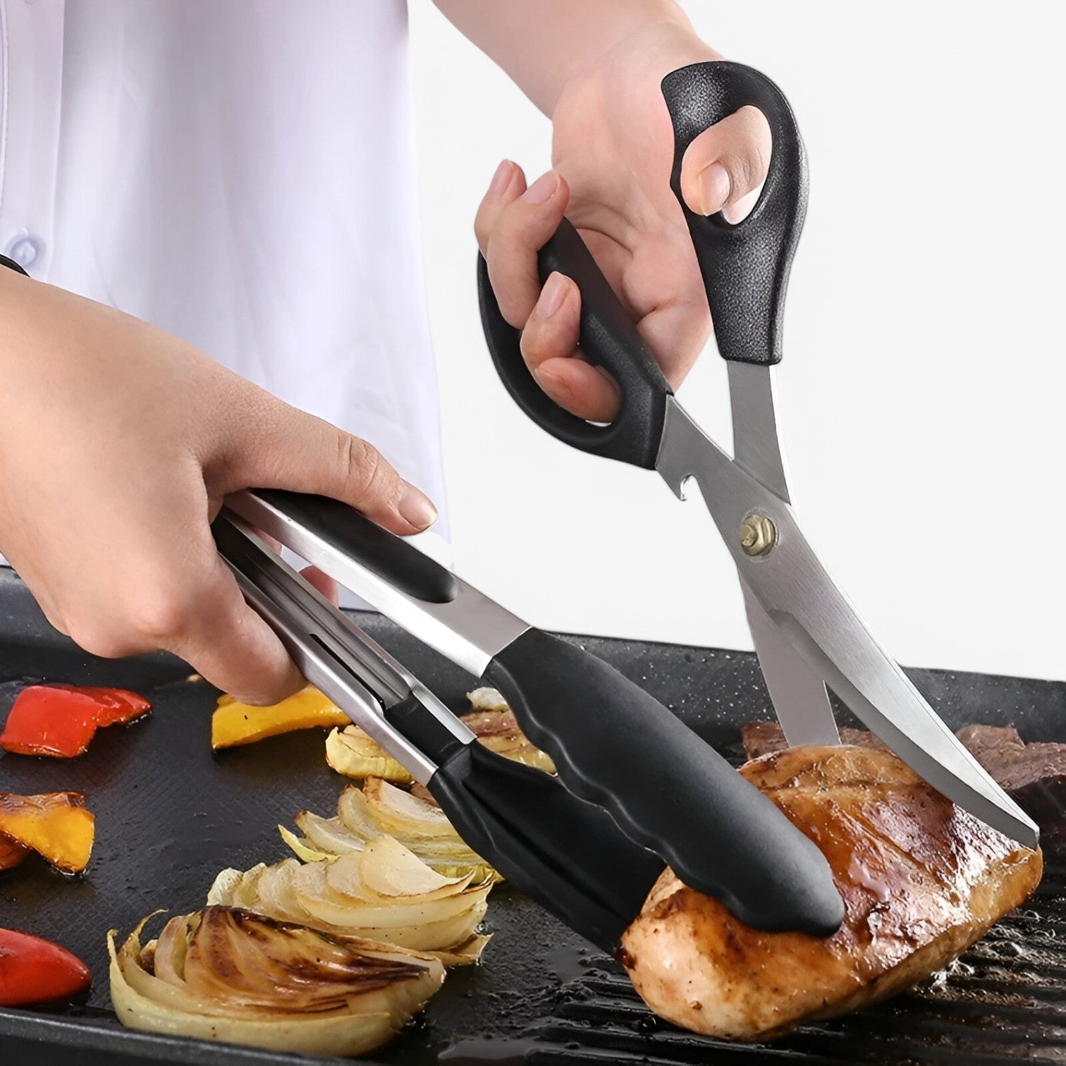 Rhett | Non-Grip & Handy - Set di pinze per barbecue RVS - - Kitchen kitchen accessory kitchen tools - Concept Palermo