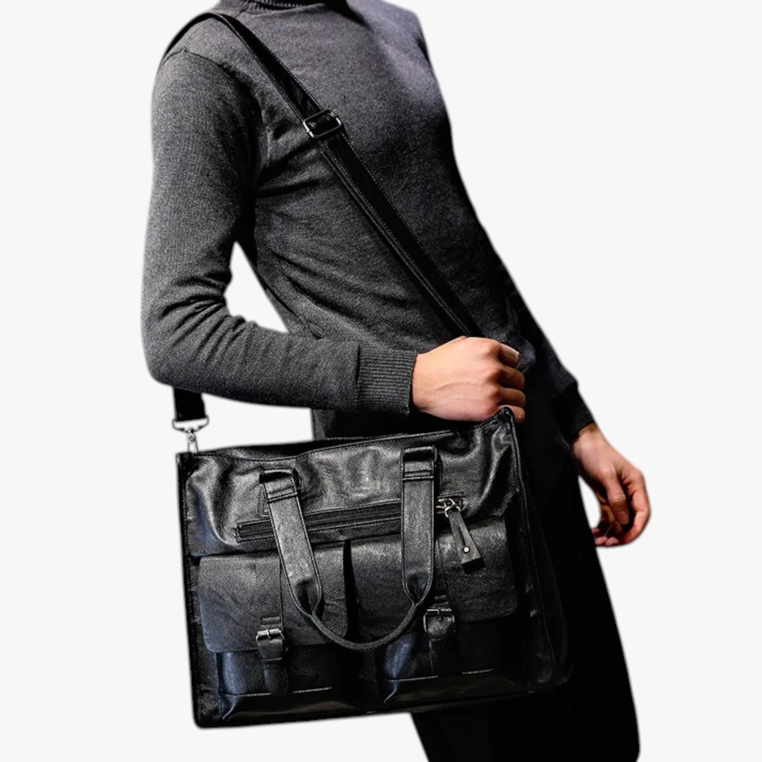 Jerry | Marsupio in pelle PU da spalla per lavoro e viaggio - - Bags bags for men Crossbody Bags mens bag - Concept Palermo