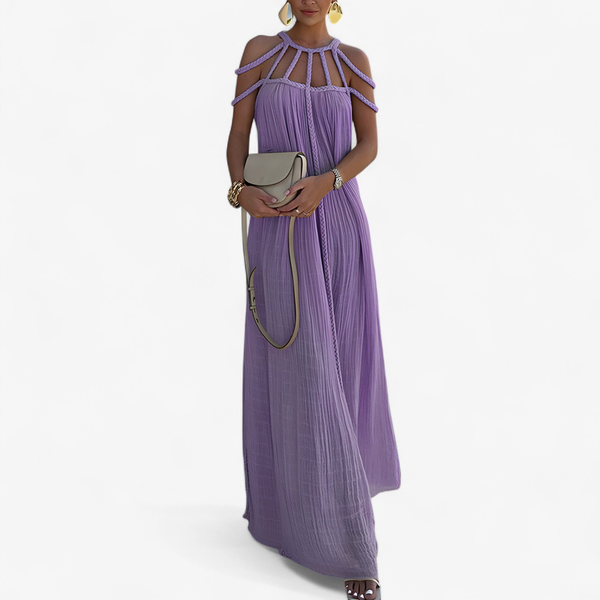 Linette | Abito Lungo - Viola Taglia unica (34-46) - - Concept Palermo