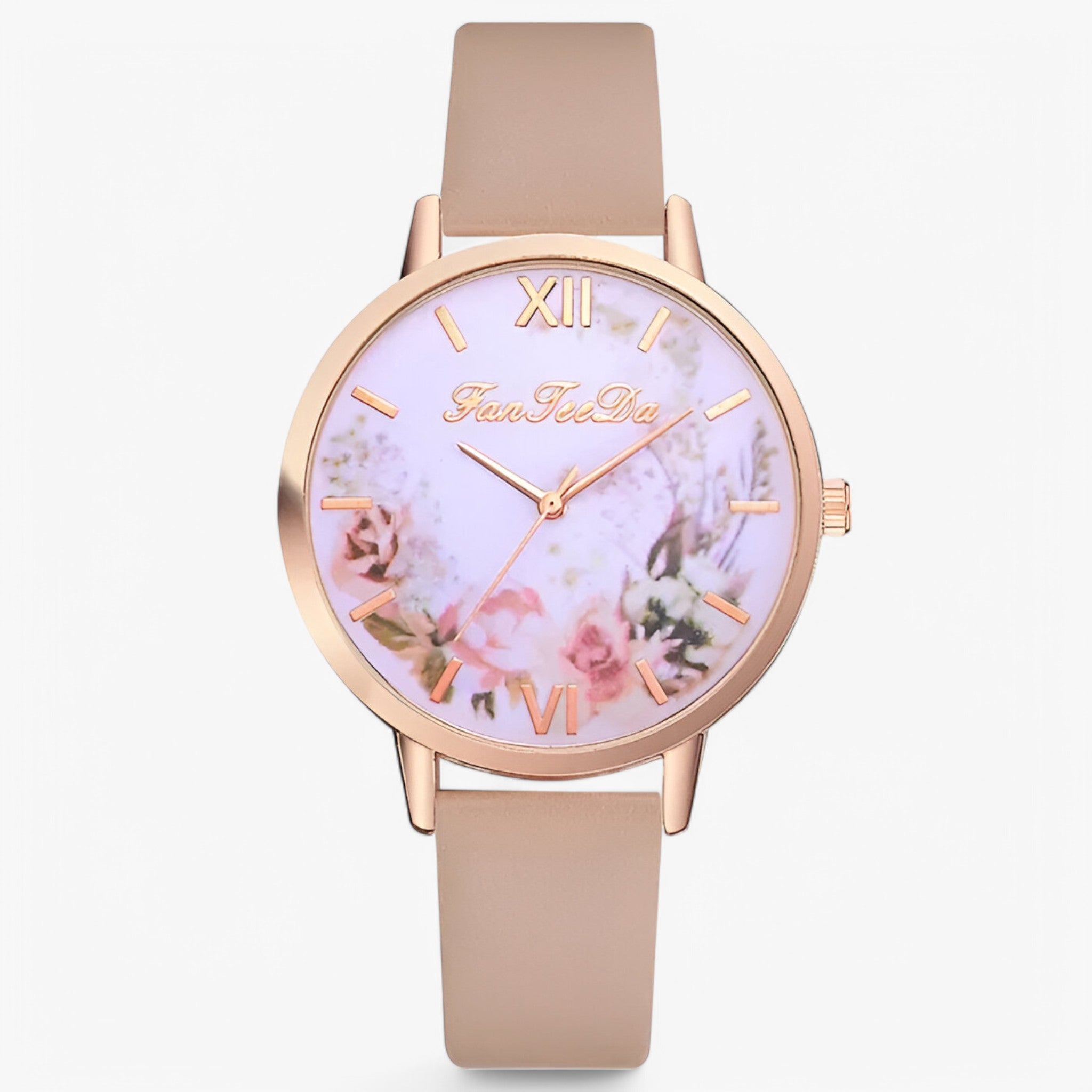 Ashley | Orologio da donna con cinturino in pelle e design semplice e alla moda - kaki - female watch watch for women - Concept Palermo