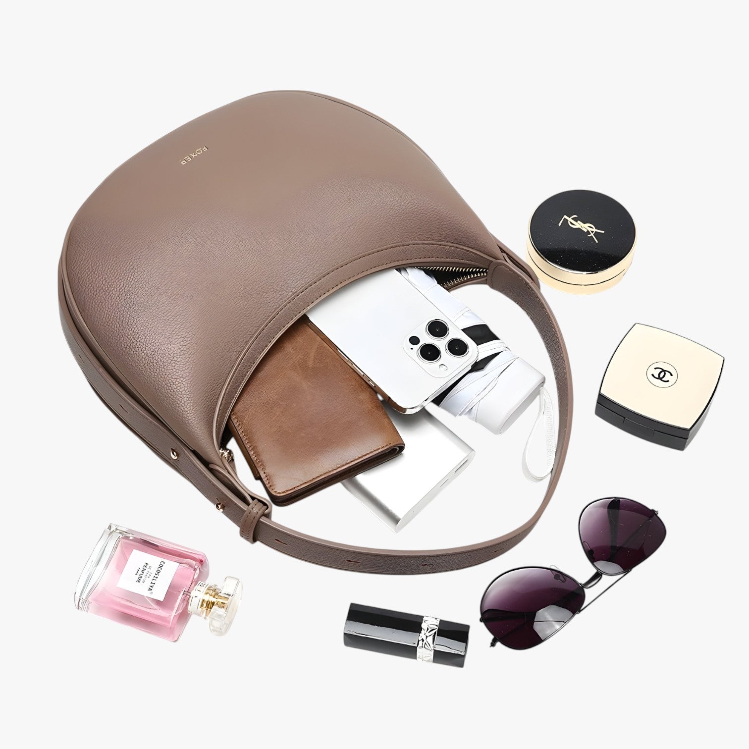 Sienna | Borsa a Mezza Luna Elegante Donna - - bag Bags handbags women bags Women's handbags - Concept Palermo