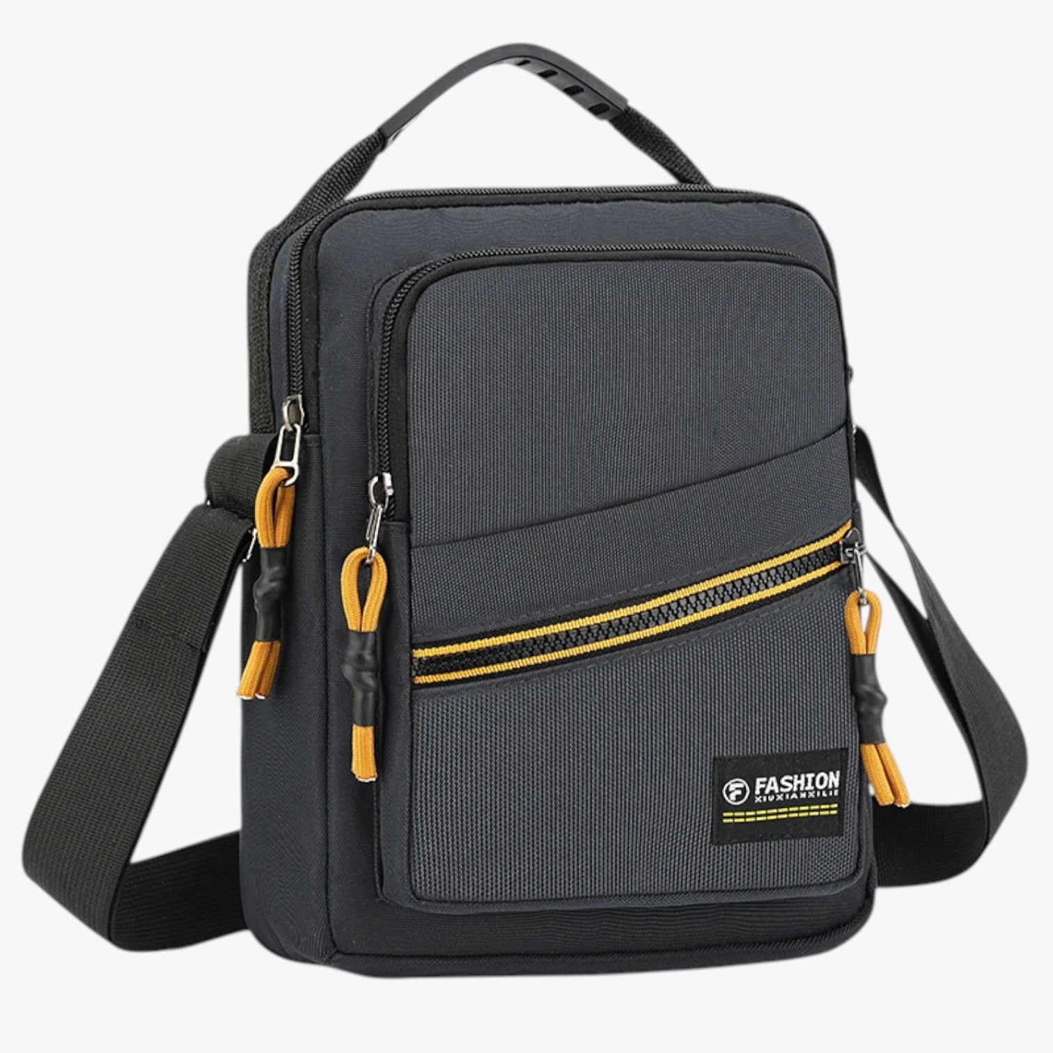 Zain | Borsa messenger antifurto da viaggio uomo - GRIGIO - bag Bags bags for men Crossbody Bags mens bag Shoulder & Crossbody Bags - Concept Palermo