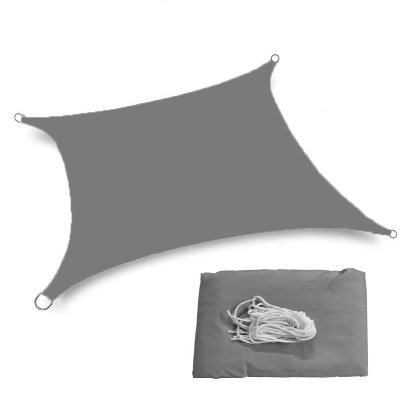 SailShade - Parasole impermeabile per esterni - Grigio - Outdoor sunshade Sun protection Sunshade Waterproof sunshade - Concept Palermo