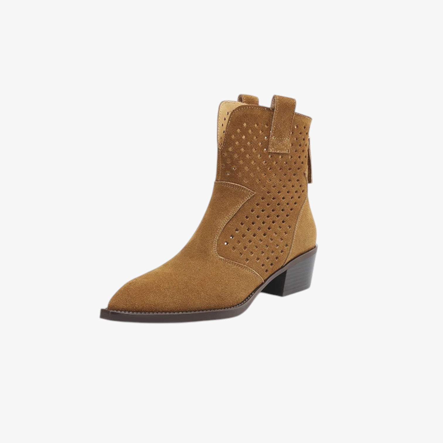 Alison | Stivaletti Chelsea da donna - Comodi, eleganti e in pelle scamosciata - Marrone - Boots & Shoes Leather Boots womens boots - Concept Palermo