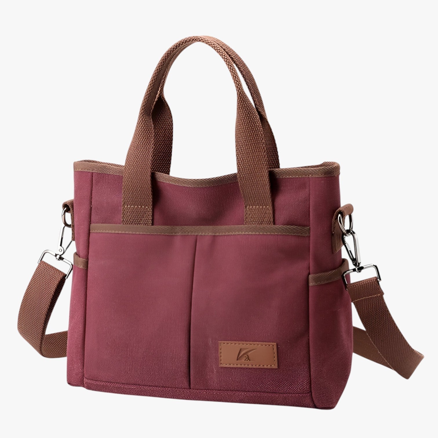 Rylee | Ampa borsa a tracolla e da viaggio in tela - Viola Caffè (20cm<Max Lunghezza<30cm) - handbags Women's handbags - Concept Palermo